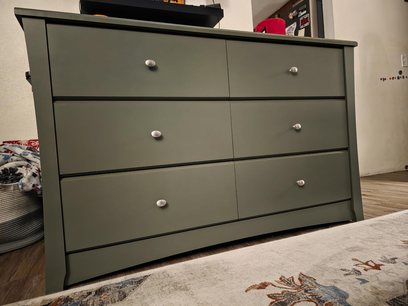 Storkcraft Crescent 6-Drawer Dresser, Pebble Gray | GREENGUARD Gold Certified, Gray Dresser for Bedroom, Kids & Nursery Storage Chest, Safety Interlocking Drawers, Kids Bedroom customer photo 1