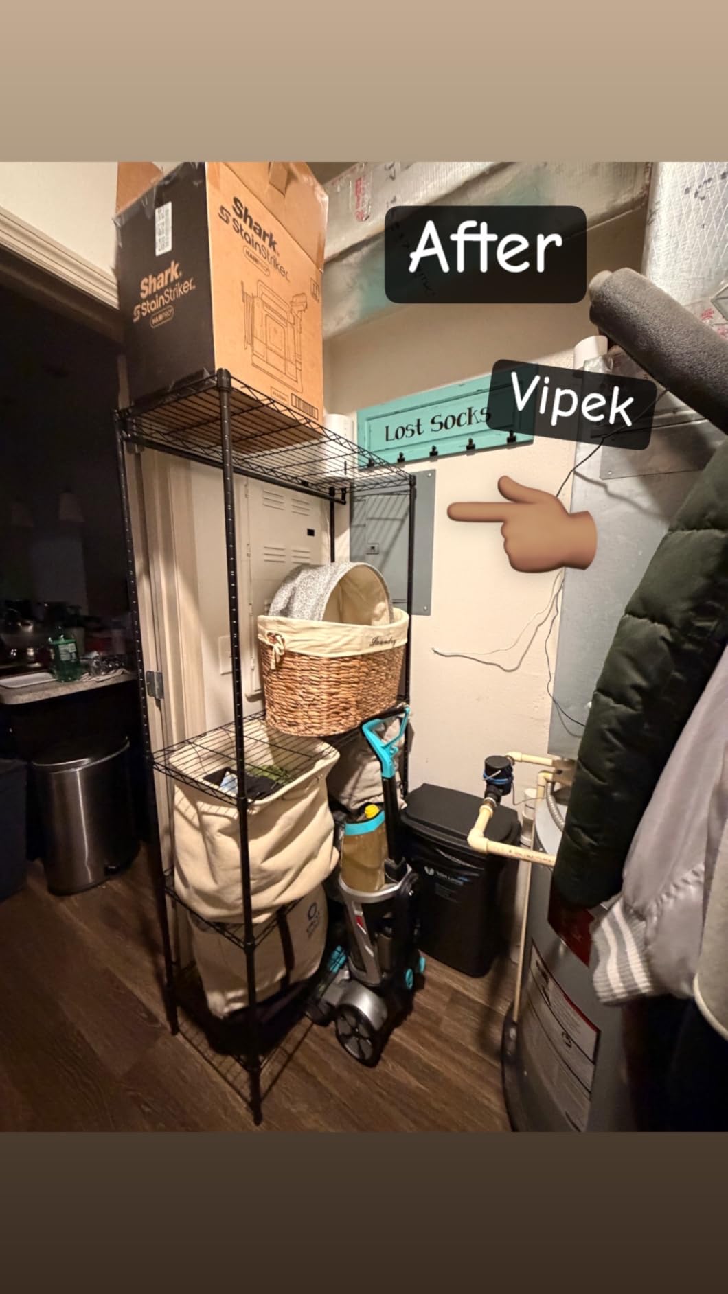 VIPEK V1 Wire Garment Rack, 4-Tier Clothes Rack, Freestanding Closet, Black | 4-Tier Storage with Hanging Rod, Freestanding Design Fits Bedroom/Closet/Laundry Rooms, 35.4 x 15.7 x 70.9 in, Max Load 500lb customer photo 1