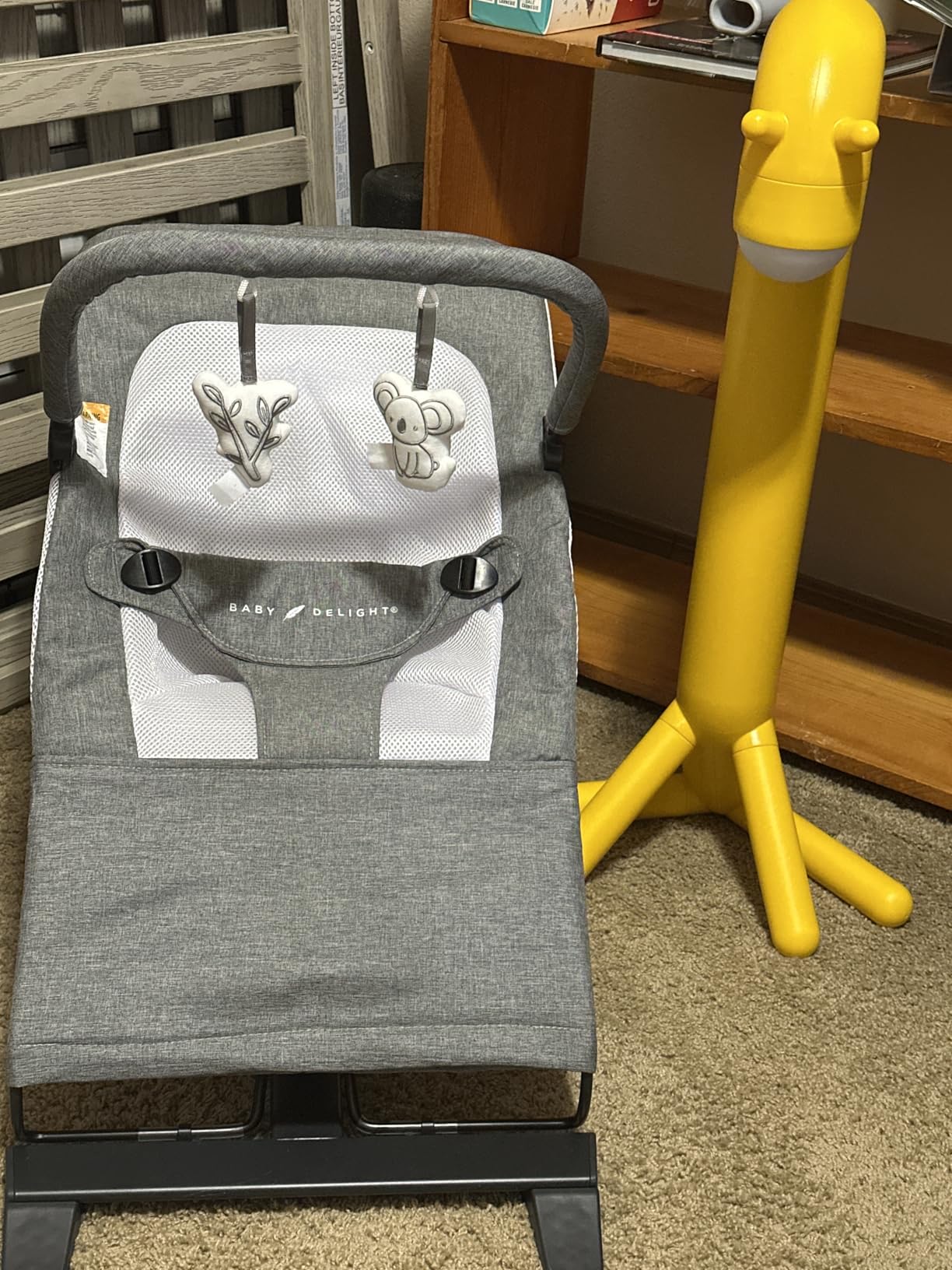 Baby Delight Alpine Deluxe Portable Bouncer | Infant | 0 - 6 months | Charcoal Tweed customer photo 1