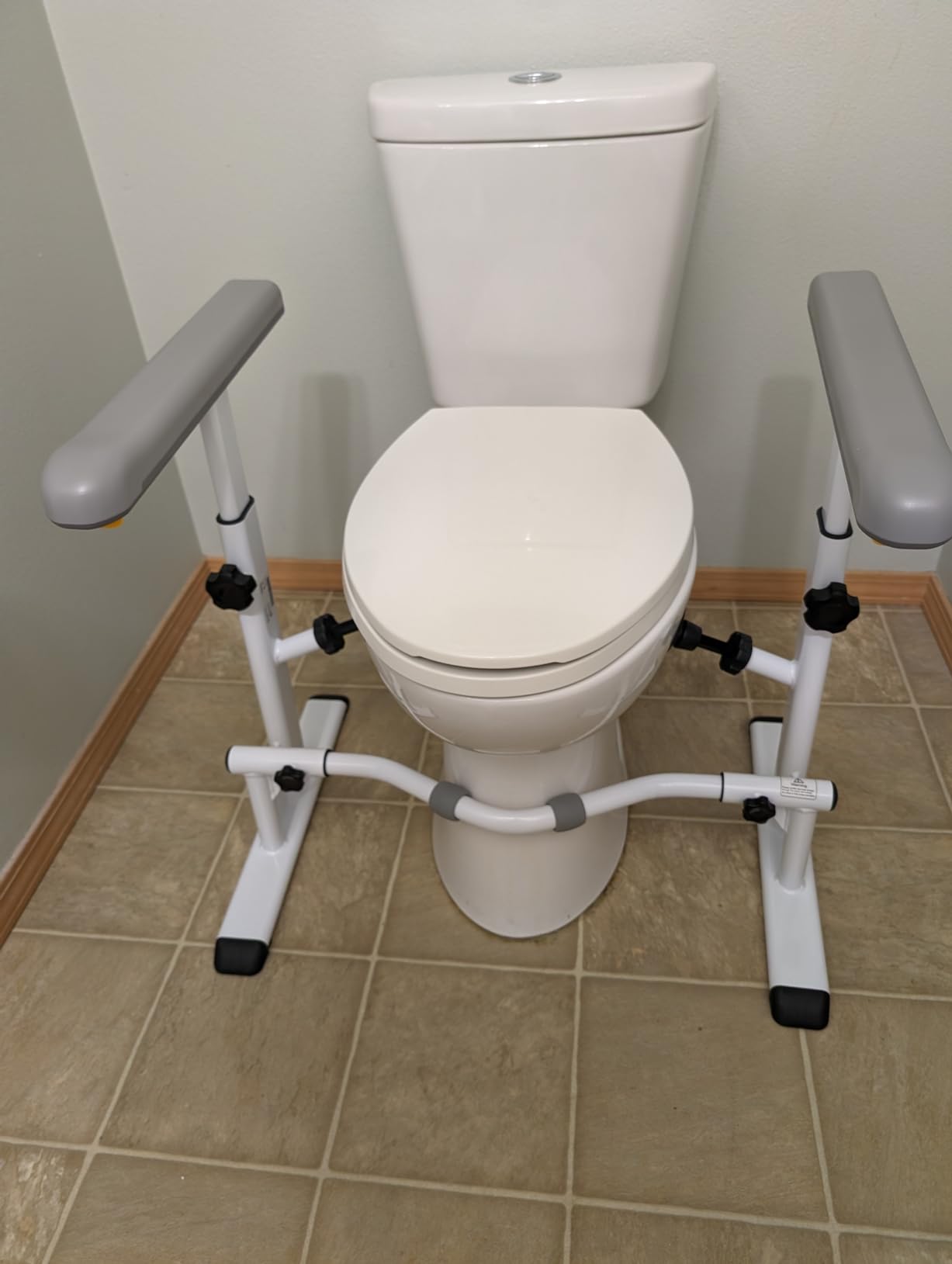 KMINA Toilet Safety Rails, Heavy Duty Frame with Handles, Adjustable Height and Width, Handicap Grab Bars for Seniors & Disabled customer photo 2