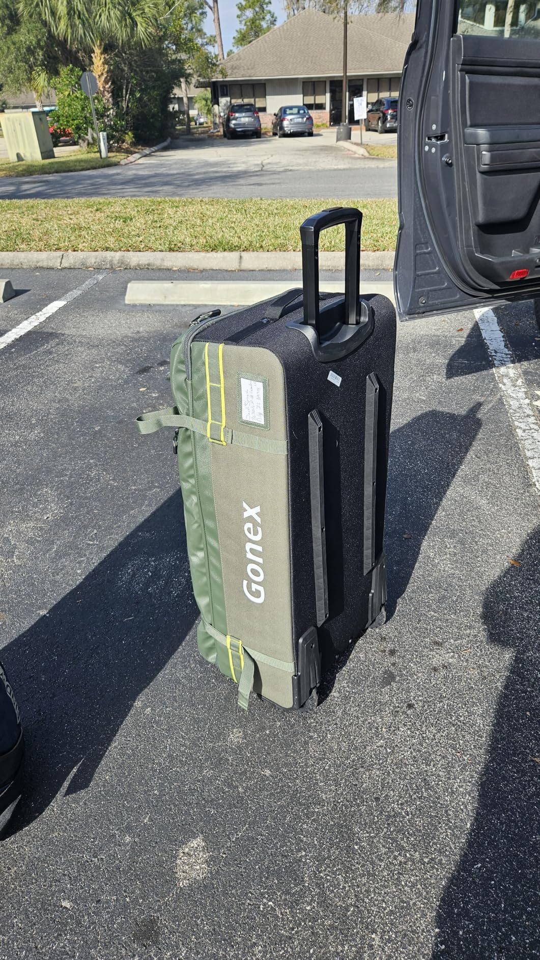 Gonex Rolling Duffle Bag with Wheels, 100L Water Repellent Large Wheeled Travel Duffel Luggage with Rollers 33 inch, Olive Green customer photo 2