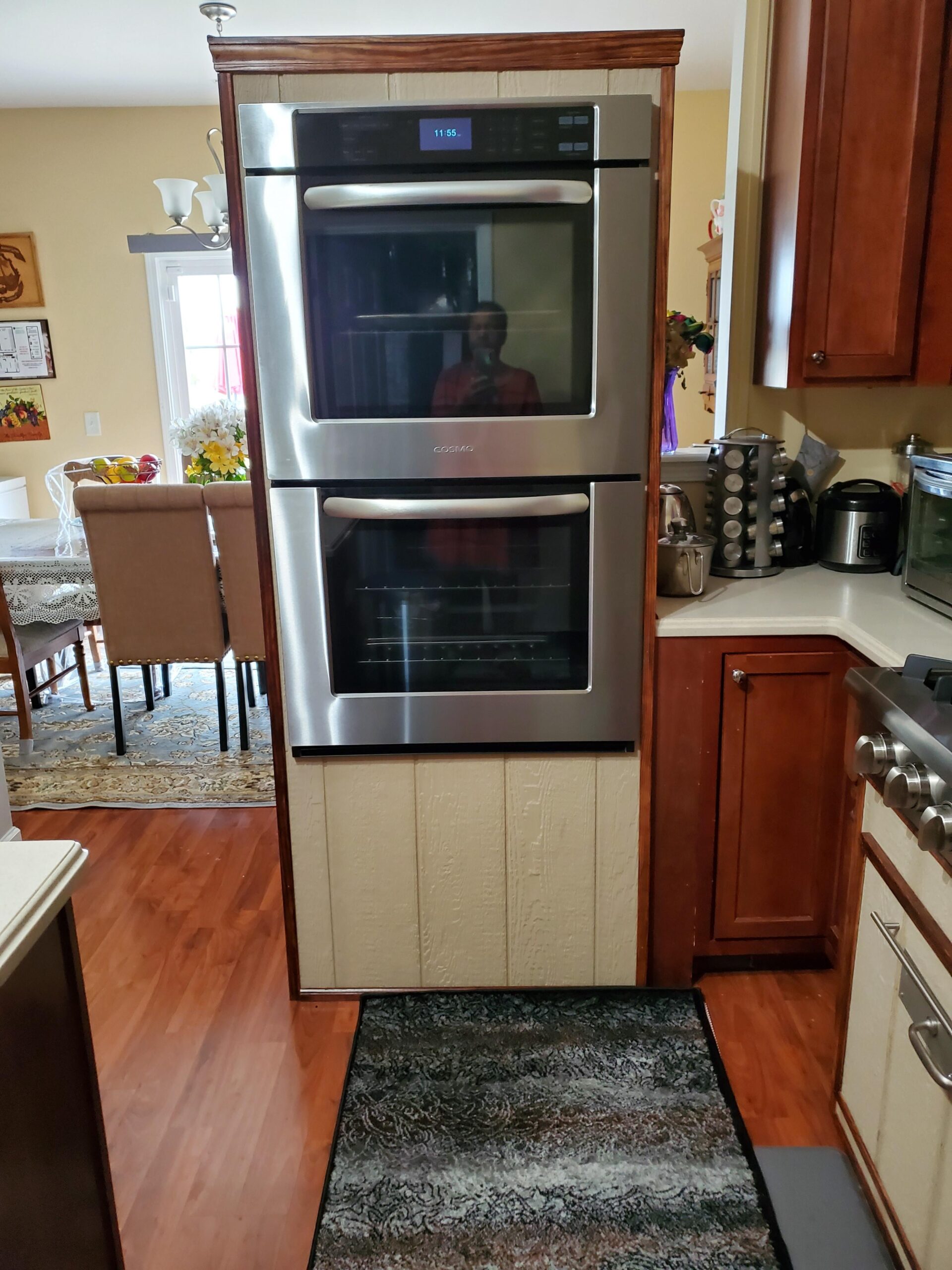 30 in. Haven Coll Double Electric Wall Oven, True Convection, Stainless | Cosmo COS-30EDWC Blue Porcelain, Self Clean Function, 7 Oven Functions, Digital Display, Interior Lighting customer photo 1