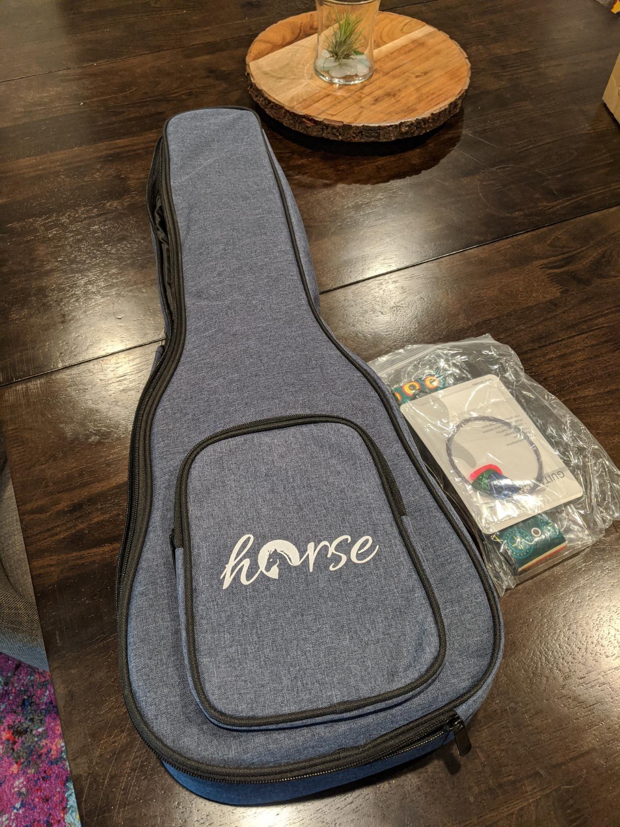 Baritone Ukulele, 30 Inch Professional Musical Instrument Ukelele for Adults Horse Uke Beginner Kit W/Gig Bag Strap OEM Strings Hawaiian Guitar Ukalalee Yukalalee Ukalele Yukelele customer photo 1