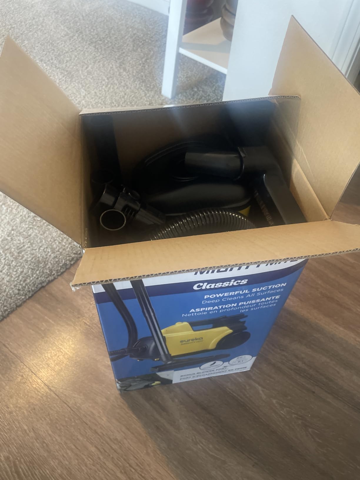 Eureka 3670M Canister Cleaner, Lightweight Powerful Vacuum for Carpets and Hard floors, w/ 5 bags, Yellow customer photo 1