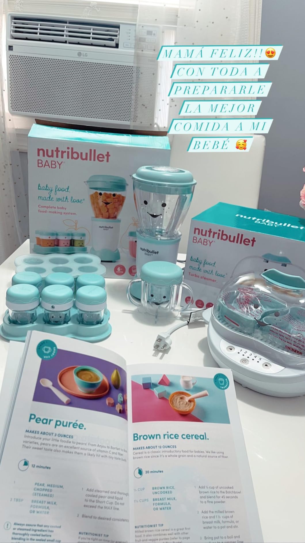 NutriBullet NBY-50100 Baby Complete Food-Making System, 32-Oz, White, Blue, Clear customer photo 1
