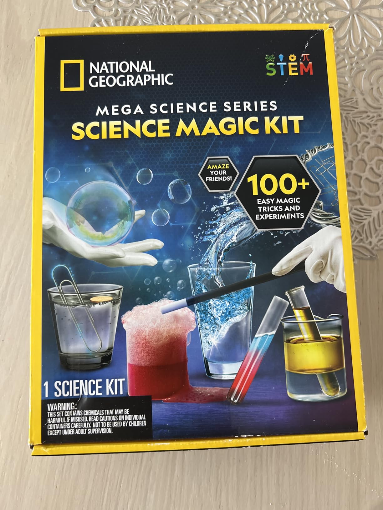 NATIONAL GEOGRAPHIC Science Magic Kit - Science Kit for Kids with 100+ Unique Experiments and Magic Tricks, Chemistry Set customer photo 1