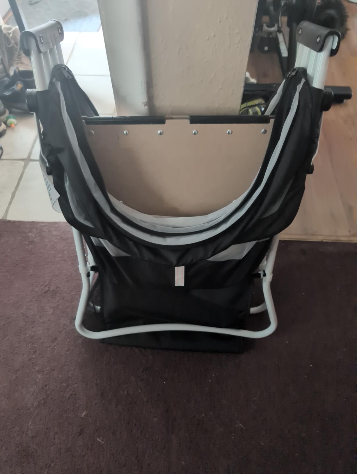 Dream On Me Karley Bassinet, Award Winner Lightweight Travel Baby Bassinet, Foldable Bedside Sleeper, Adjustable Double Canopy, Spacious Design, Soft Fabric, Storage Basket - Black customer photo 1