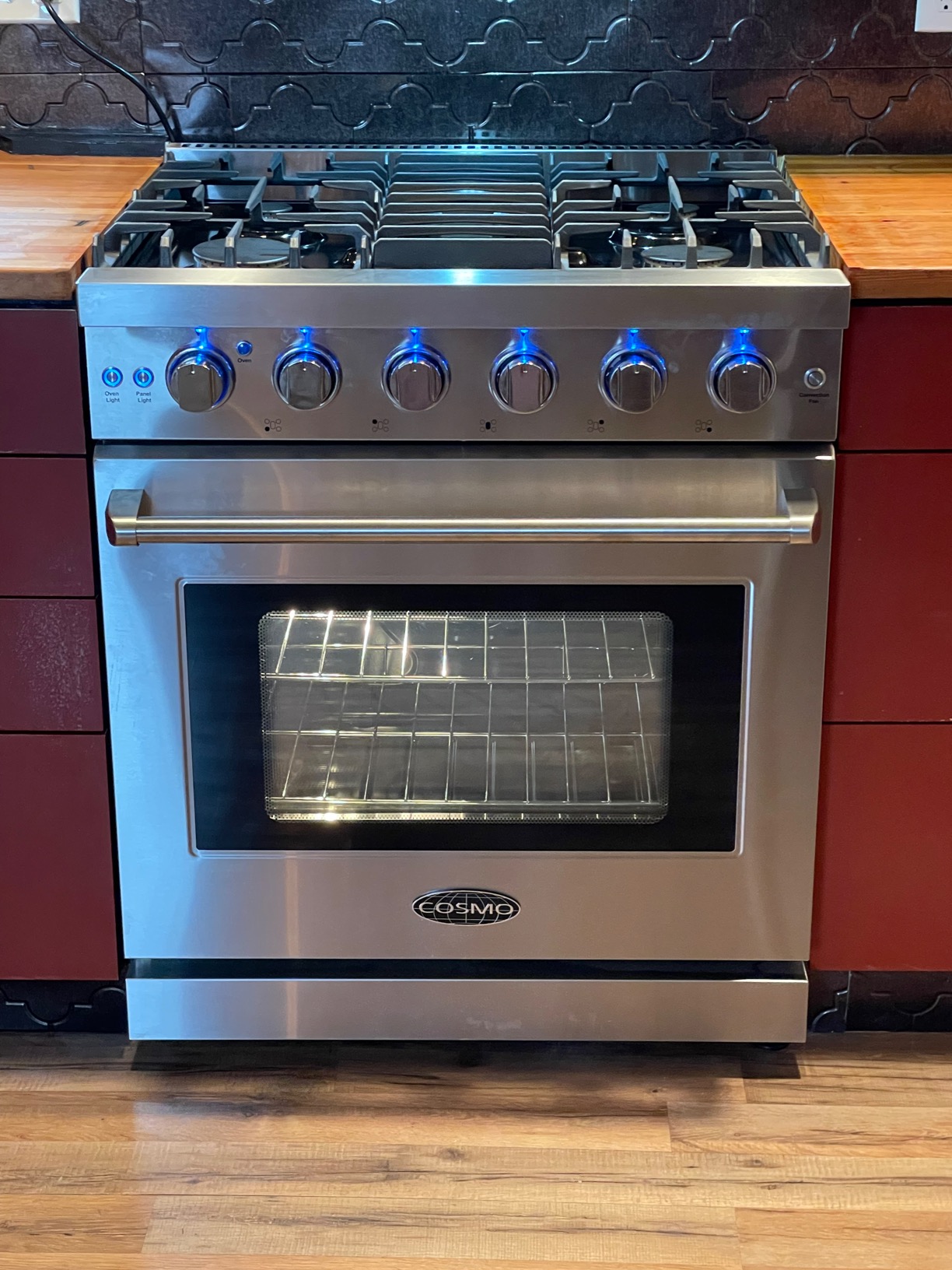Cosmo COS-EPGR304 30 in. Haven Coll 4.8 cu ft 5 Burner Gas Range, Convection, Stainless Steel customer photo 2