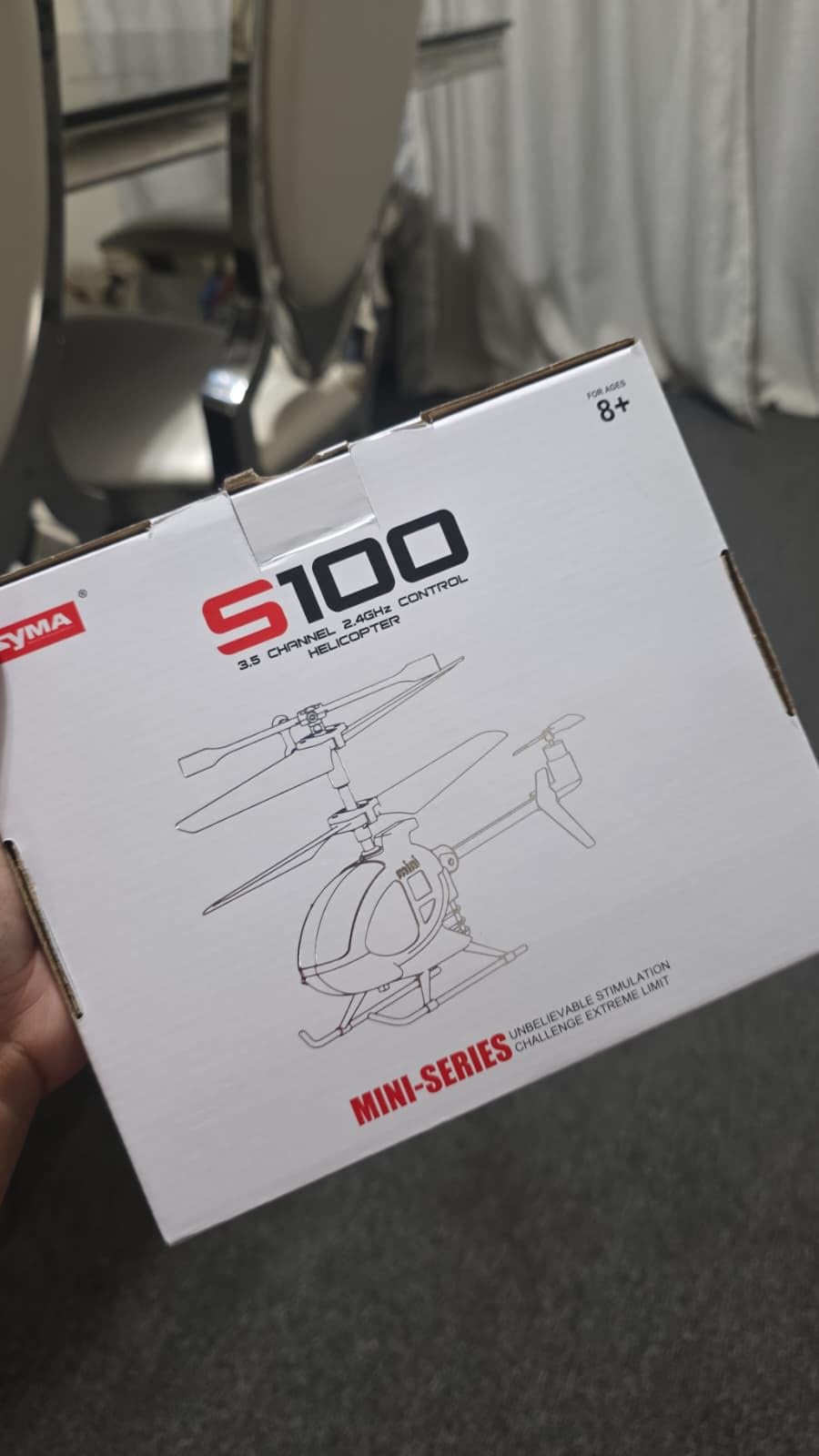 SYMA S100 Mini RC Helicopter with Gyro Stabilizer, Altitude Hold, 3.5 Channel, 5-7 Min Flight Time, Remote Control Helicopter Toy for Boys and Girls customer photo 2
