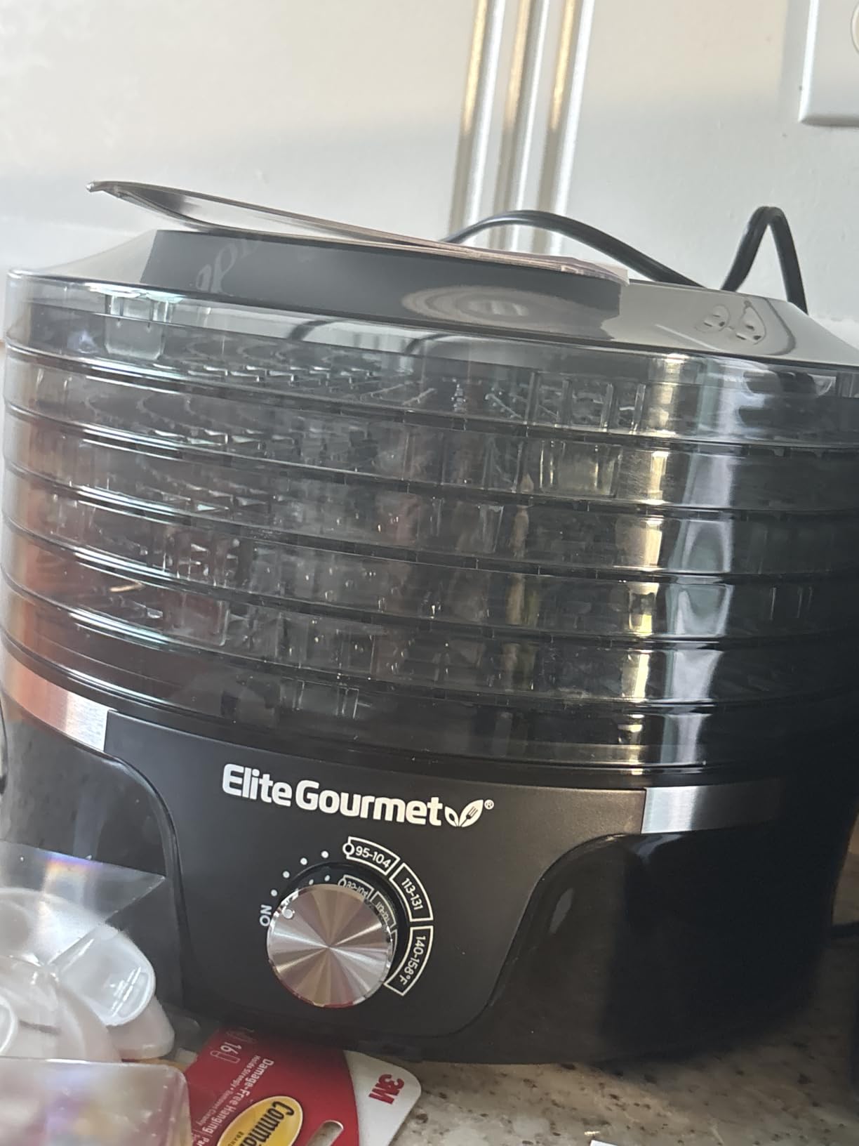 Elite Gourmet EFD319 Food Dehydrator, 5 BPA-Free 11.4