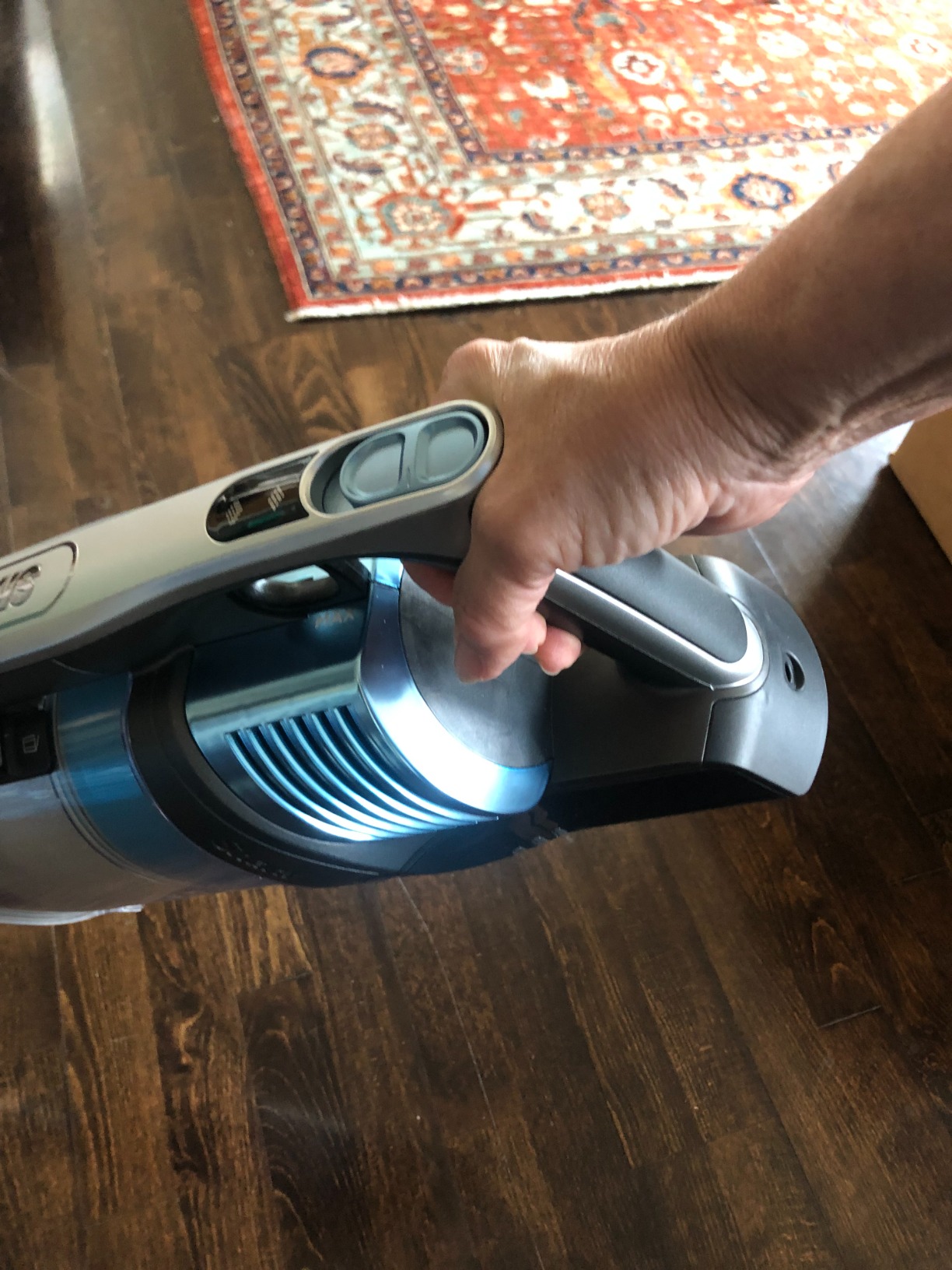 Shark IZ462H Vertex Ultra Lightweight Cordless Stick Vacuum with DuoClean PowerFins, Crevice, Pet Multi-Tool, Anti-Allergen, Brush, Removable Handheld, Flex, 60 min Runtime, Blue, MultiFLEX customer photo 2
