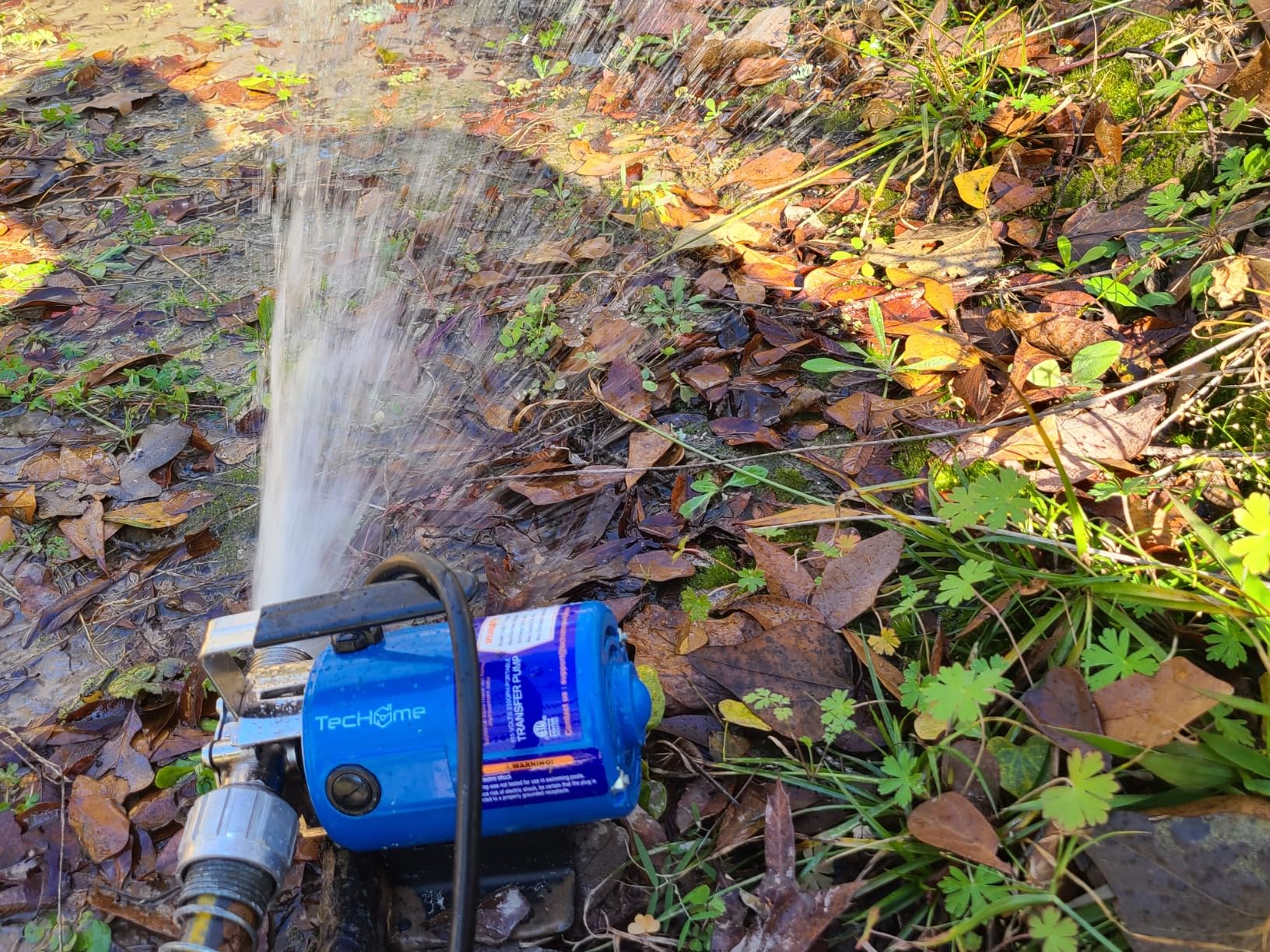 TecHome Water Pump Water Transfer Pump, 115V 1/10HP 330GPH Water Hose Pump customer photo 1