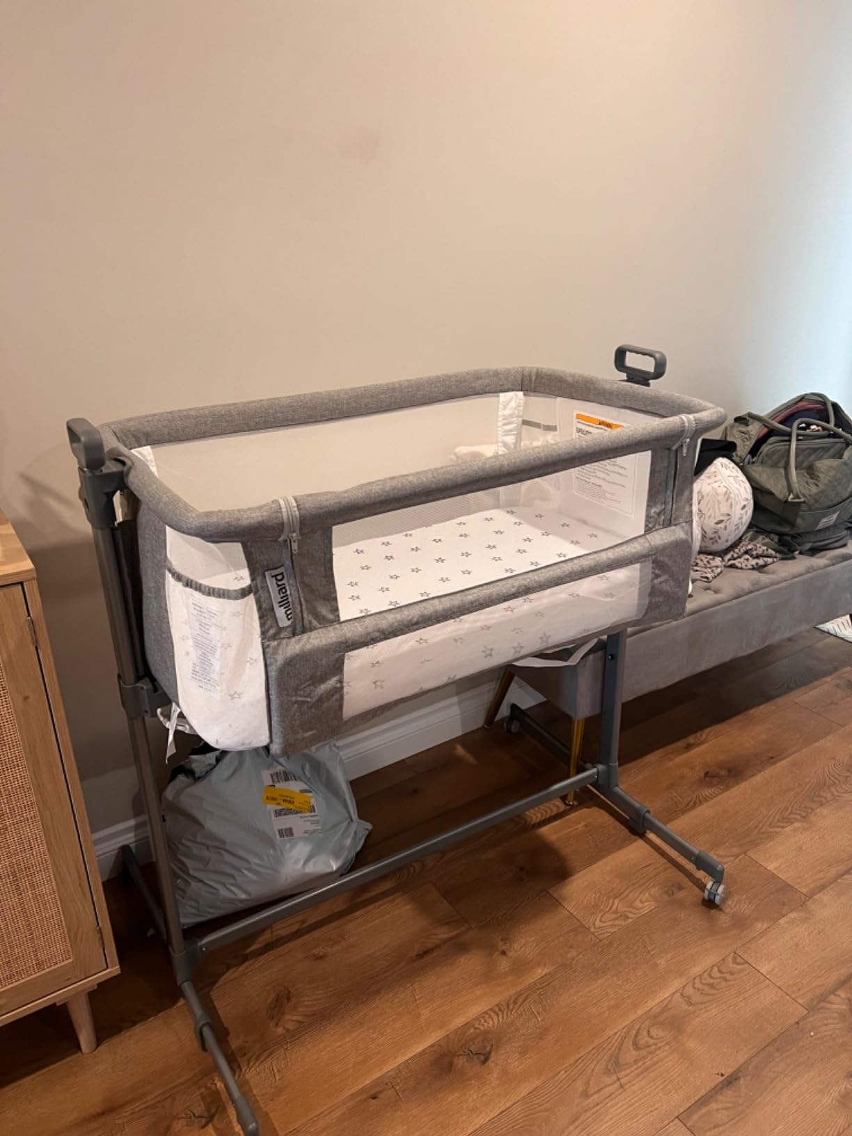 Milliard Baby Bedside Bassinet Sleeper, Bassinet for Newborn with Plush Mattress, Mesh Breathable, Adjustable Side Sleeper Portable Crib for Infant customer photo 1
