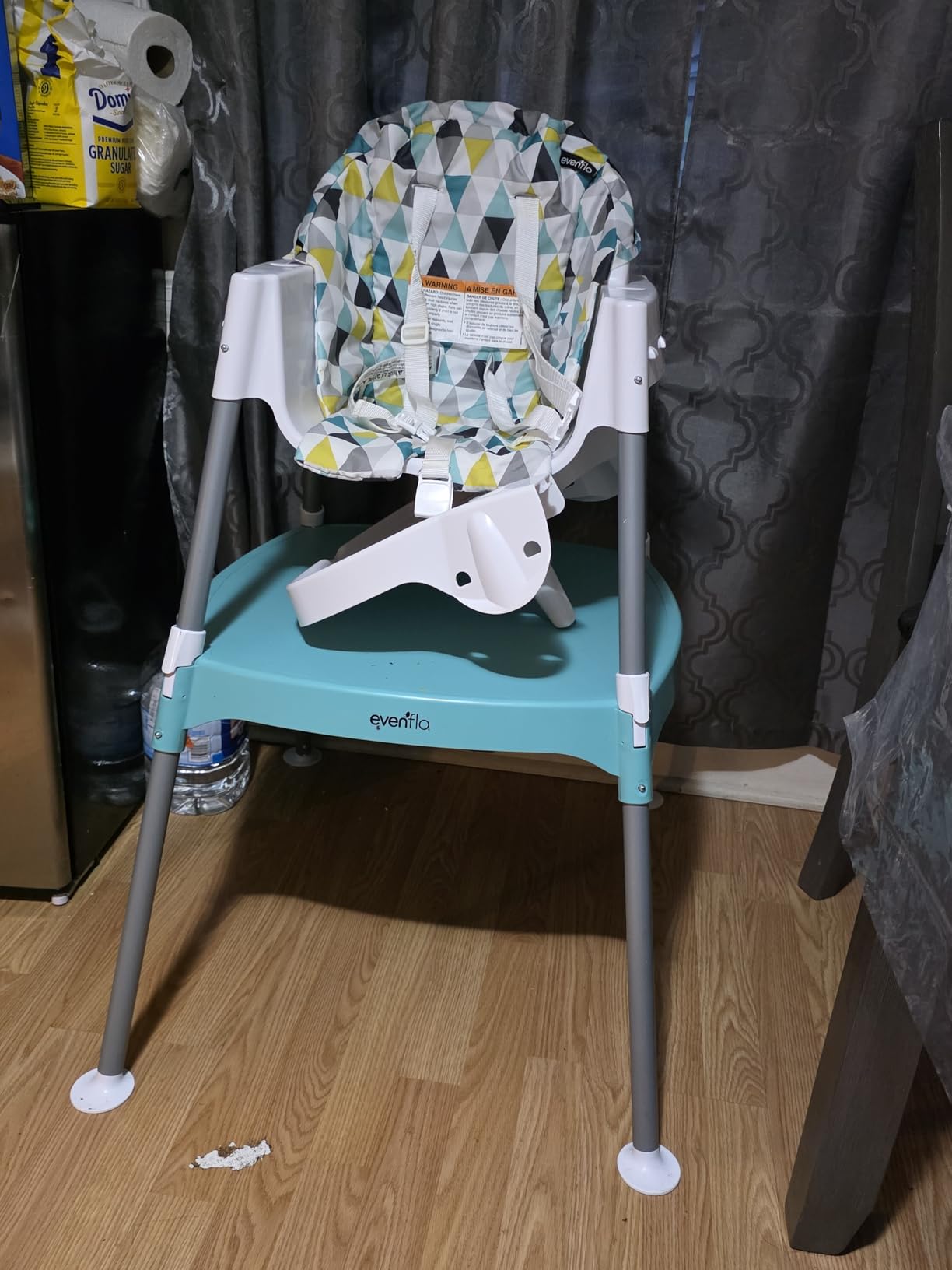 Evenflo Eat and Grow 4-in-1 Convertible High Chair (Pop Star White) customer photo 1