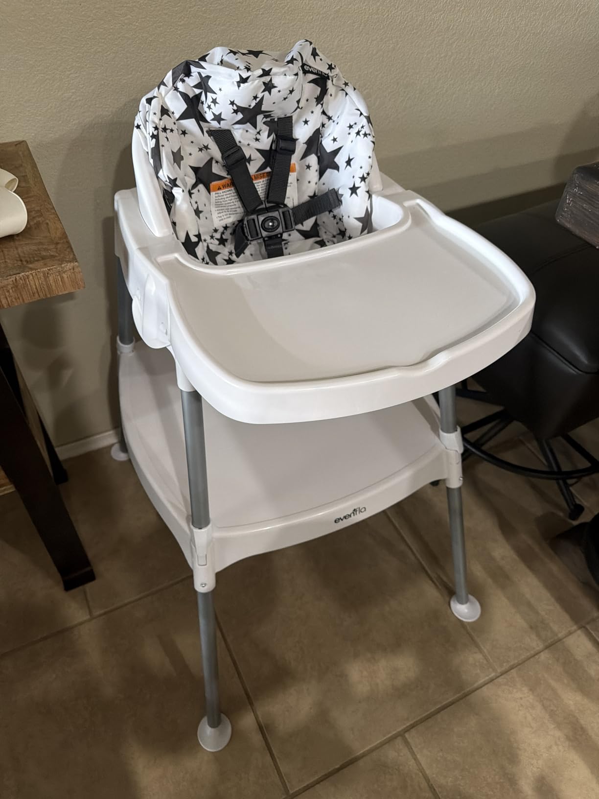 Evenflo Eat and Grow 4-in-1 Convertible High Chair (Pop Star White) customer photo 2