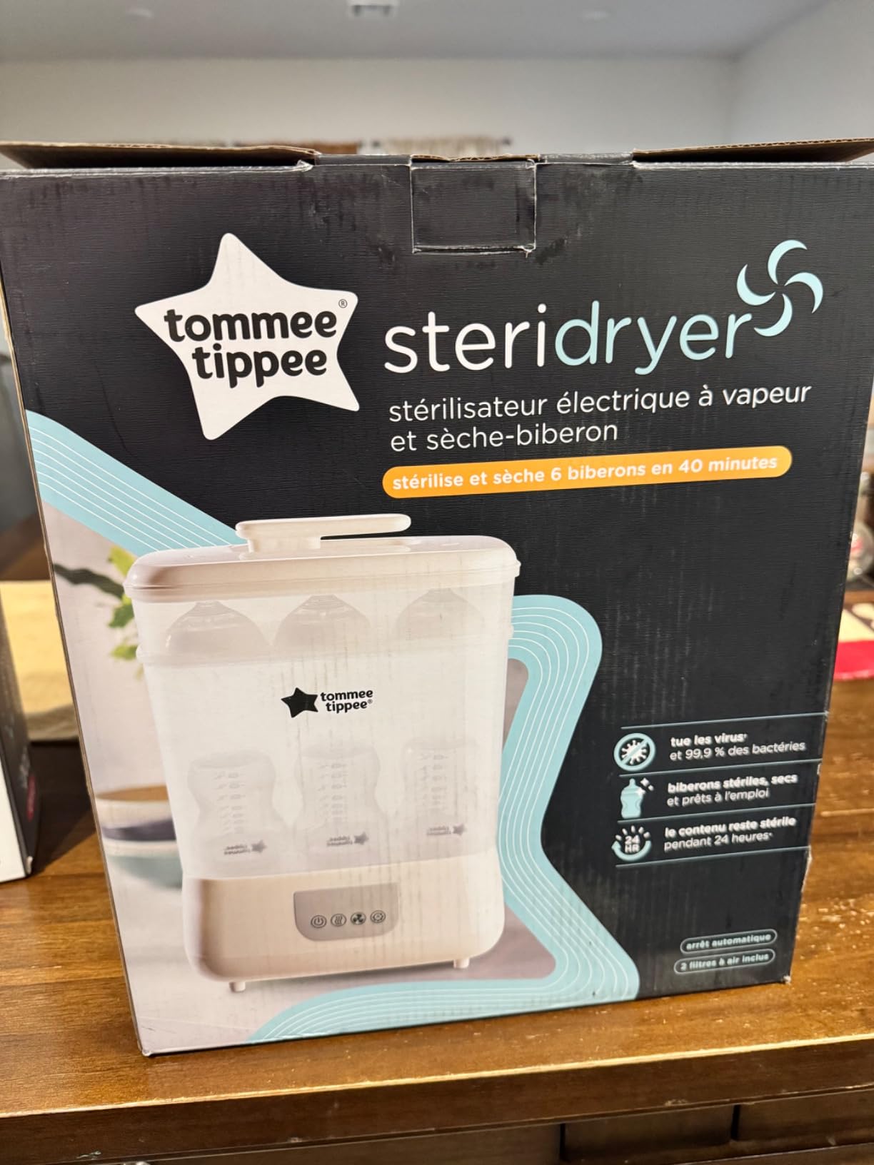 Tommee Tippee Steridryer Electric Steam Sterilizer & Dryer, White | For Baby Bottles & Feeding Accessories, Kills Viruses* & 99.9% of Harmful Microbes customer photo 2
