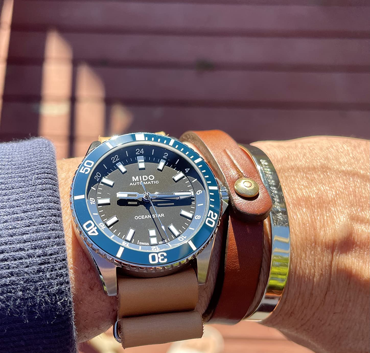 MIDO Ocean Star GMT - Swiss Automatic Watch for Men - 44mm Stainless Steel Case with Rotating Bezel customer photo 2