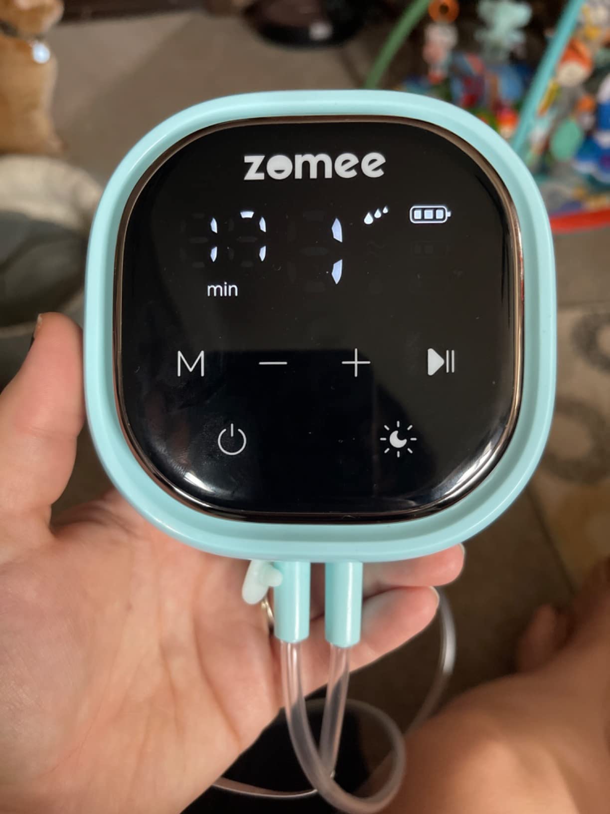 Zomee Z2 Double Electric Breast Pump with Expression, Massage, and 2-Phase Modes - Hospital Grade Rechargeable, Portable, Hands Free Wearable Breast Pump | 260 mmHg, 3 modes, 9 levels, Alternate Mode, Shabbat Mode, closed-system, 40 dB, 2-year warranty customer photo 1