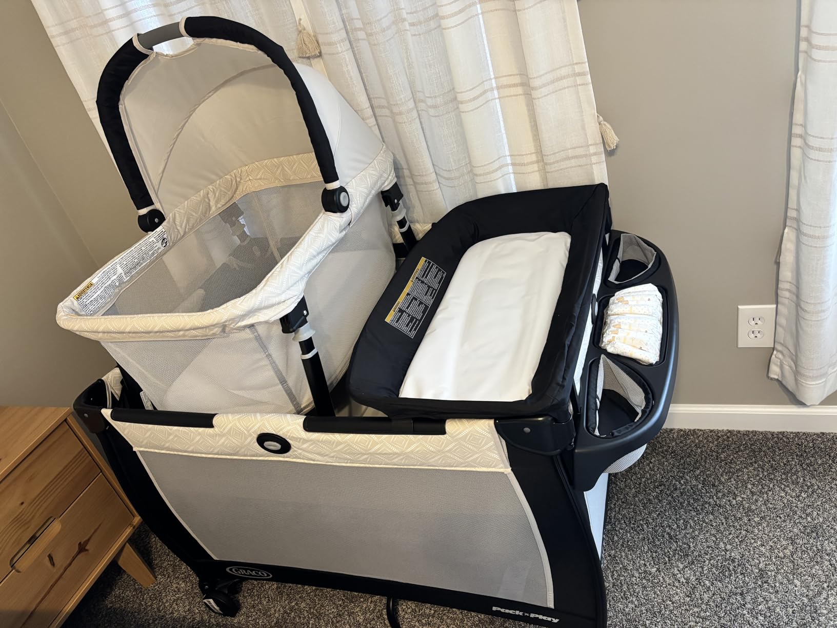 Graco Pack 'n Play Close2Baby Bassinet Playard, Features Portable Bassinet Diaper Changer and More, Derby customer photo 2