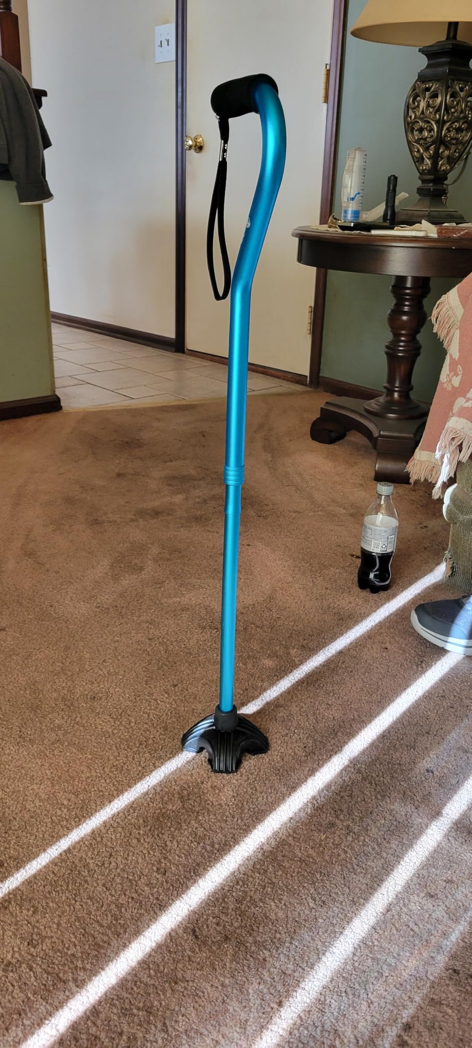 BeneCane Walking Cane Adjustable Cane with Offset Soft Cushioned Handle for Men & Women Lightweight Comfortable Extra Stability Base Mobility Aid for Men Women and Seniors customer photo 1