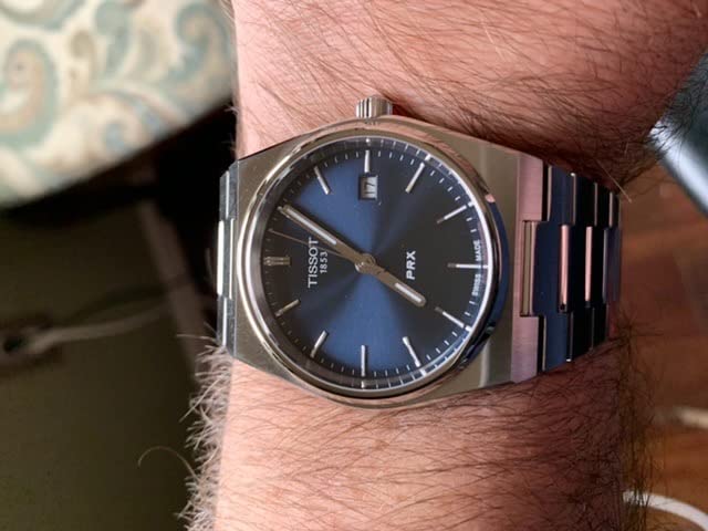 Tissot Men's PRX 316L Stainless Steel Case Dress Watch Grey T1374101104100 customer photo 1