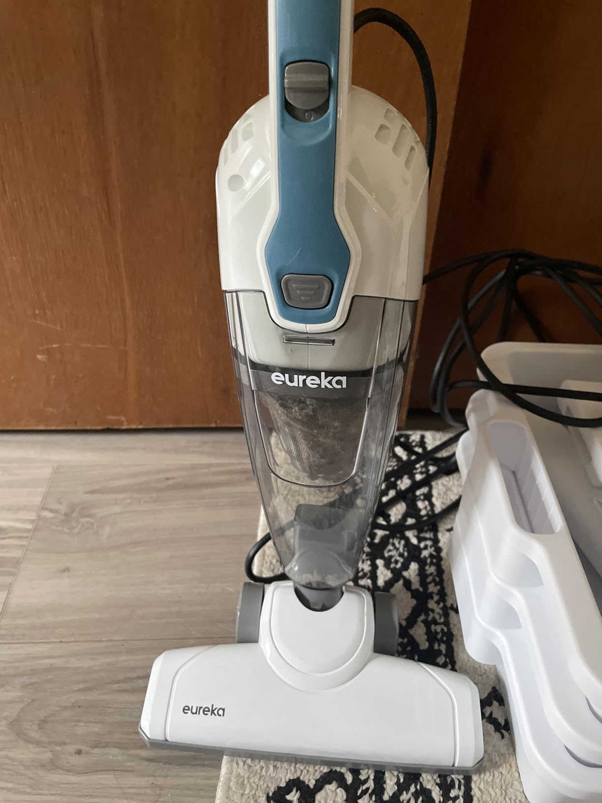 Eureka Corded Stick Vacuum Cleaner for Home Pet Hair, Lightweight Stick Vacuum Cleaner with Powerful Suction for Carpet Tile and Hard Floor, Aqua Blue, 3-in-1 Handheld Vac NES100 customer photo 1