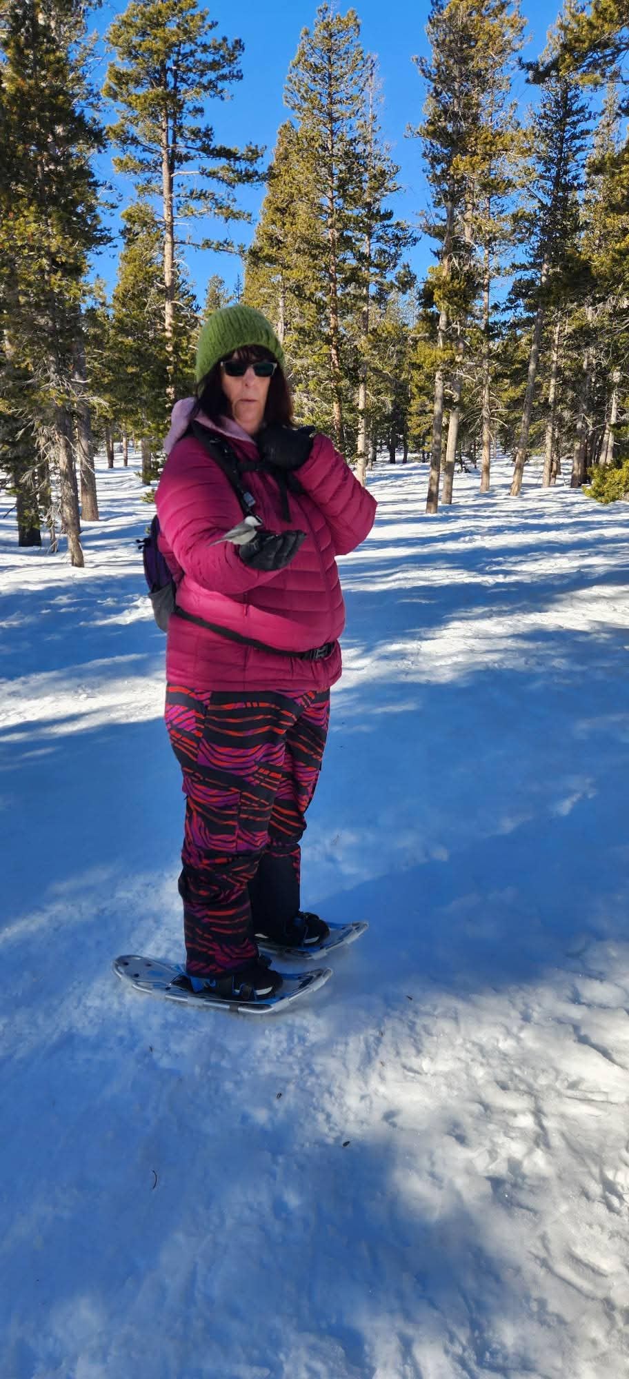 G2 21/25/30/36 Inches Light Weight Snowshoes for Women Men Youth, Set with Tote Bag, Special EVA Padded Ratchet Binding, Heel Lift, Orange/Blue Available customer photo 2