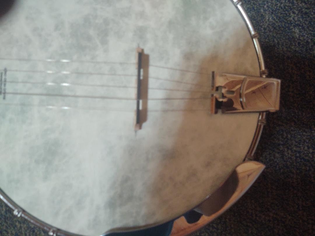 Mulucky 5 String Open Back Banjo MB1101, Maple 24 Brackets Remo Head Kit with Geared 5th Tuner customer photo 2