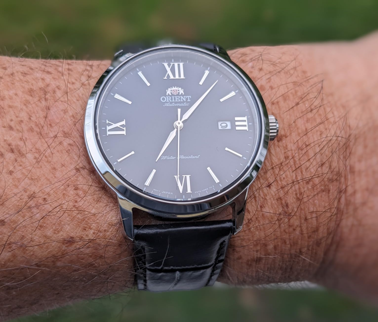 Orient Symphony IV Automatic/Hand-Winding Movement 41.6mm Stainless Steel Case Sapphire Crystal Dress Watch customer photo 2