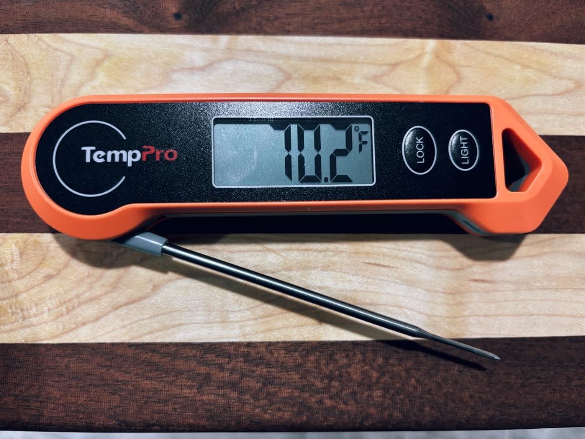 TempPro TP19H Waterproof Digital Meat Thermometer with Ambidextrous Backlit and Motion Sensing Cooking Food Thermometer for BBQ Grill Smoker Oil Fry Candy Thermometer (Previously ThermoPro) customer photo 1
