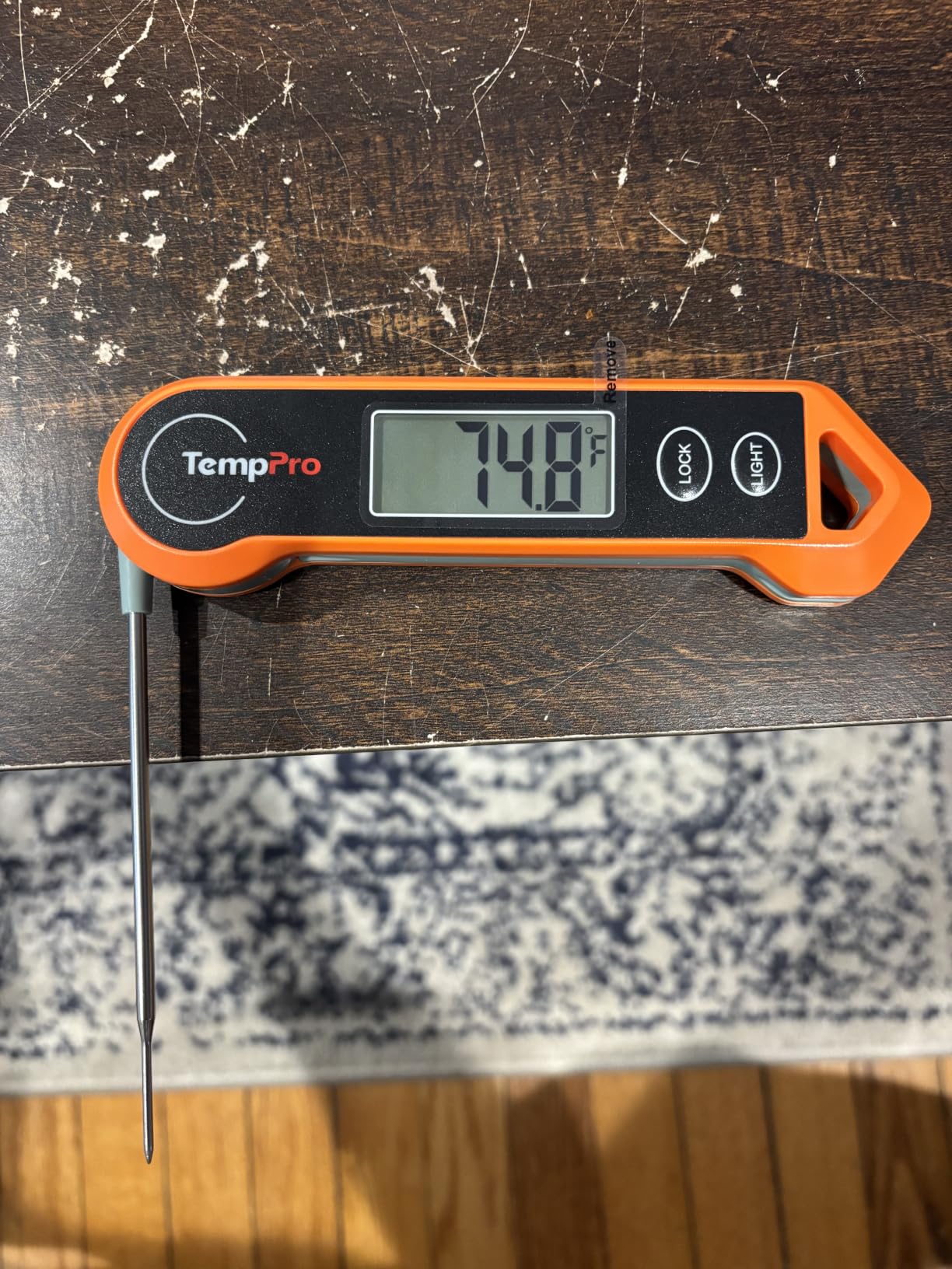 TempPro TP19H Waterproof Digital Meat Thermometer with Ambidextrous Backlit and Motion Sensing Cooking Food Thermometer for BBQ Grill Smoker Oil Fry Candy Thermometer (Previously ThermoPro) customer photo 2
