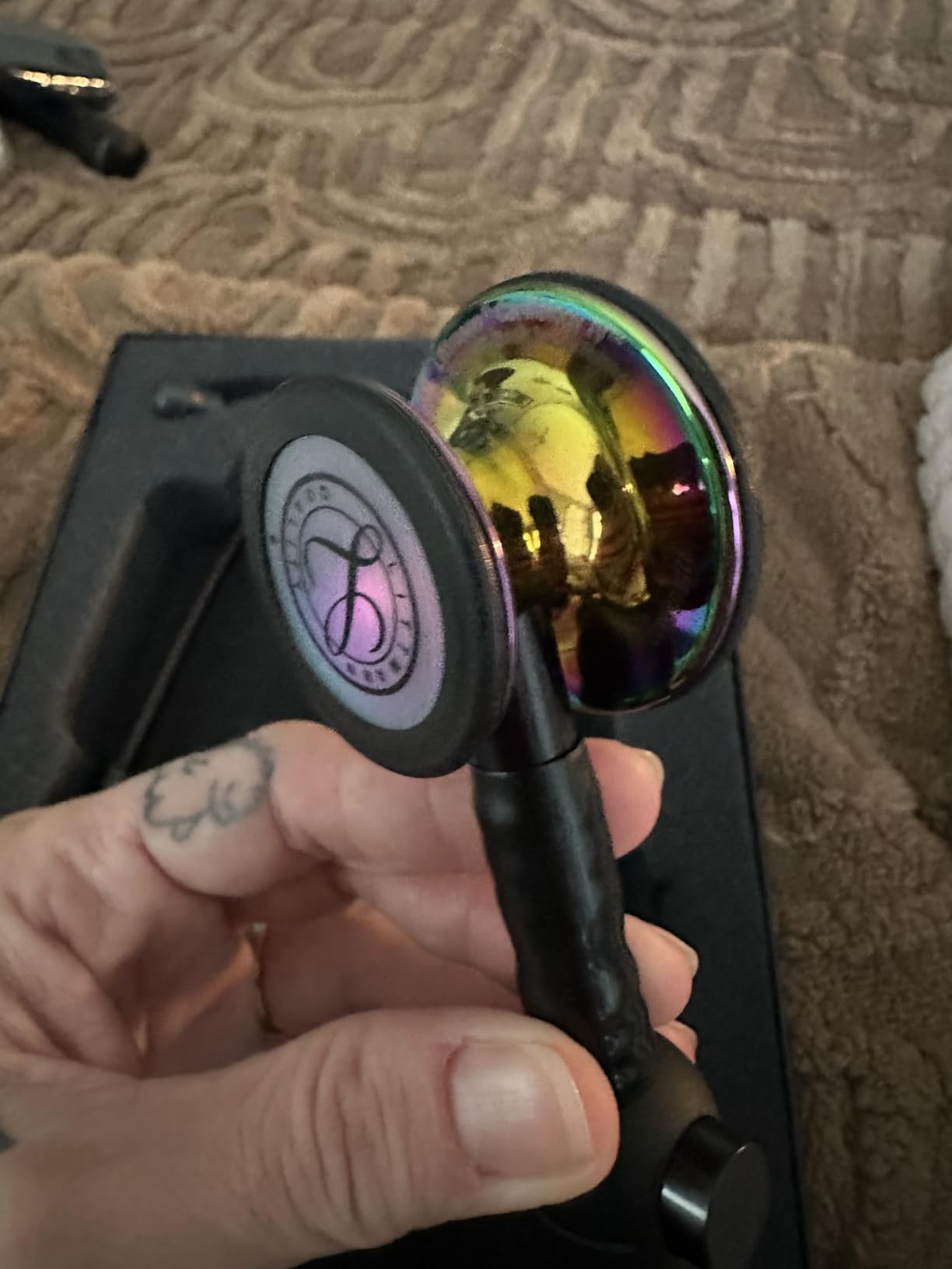 3M Littmann CORE Digital Stethoscope, 8870, Up To 40x Amplification, Active Noise Cancellation, In-App Sound Wave Visualization, High Polish Copper Chestpiece customer photo 2