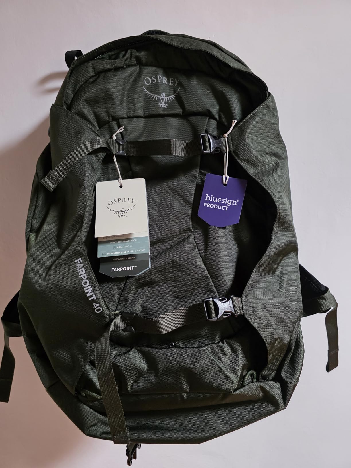 Osprey Farpoint 40L Men's Travel Backpack, Muted Space Blue customer photo 2