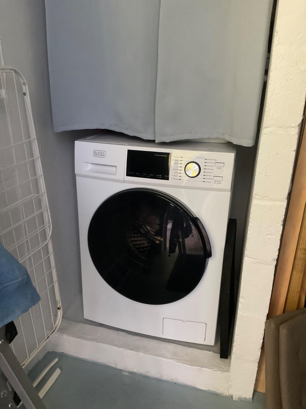 BLACK+DECKER Washer and Dryer Combo, 2.7 Cu. Ft. Capacity, BCW27MW, White | 2.7 Cu. Ft. All In One Washer and Dryer with LED Display & 16 Cycles, Washes up to 25.6 lbs., Dries up to 13.2 lbs. customer photo 1
