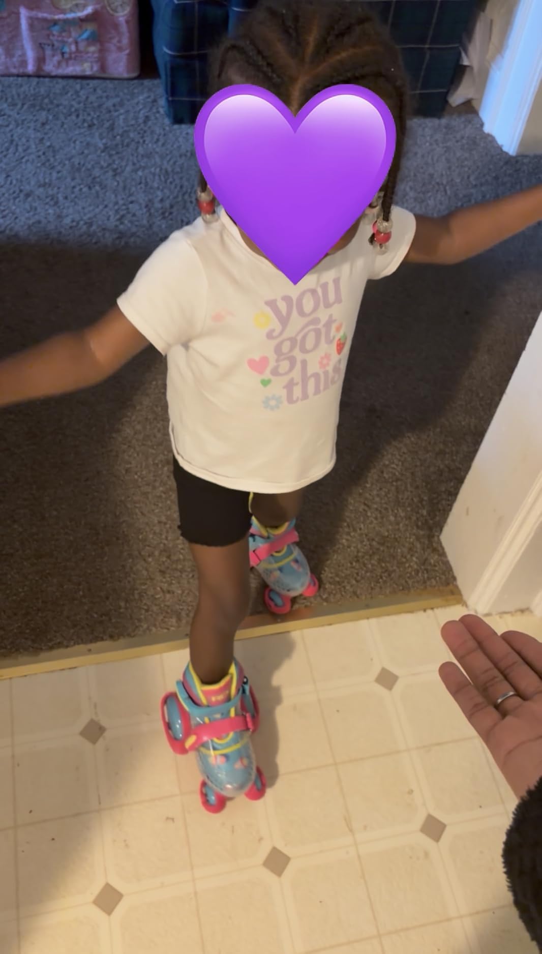 Fun Roll Beginner Roller Skates by Roller Derby, Adjustable Sizing, Skates for Kids, Toddlers, Boys, Girls customer photo 1