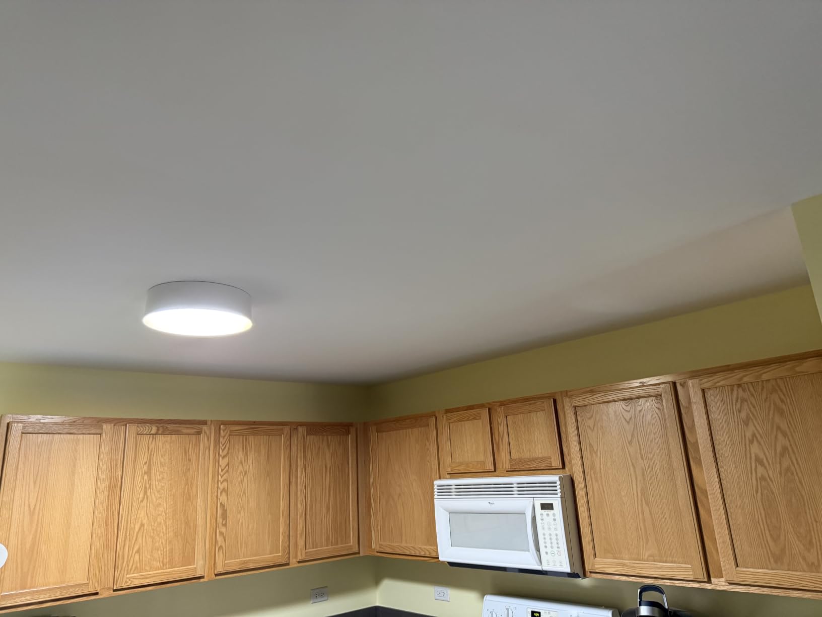 BrightHome Flush Mount LED Ceiling Light, 13in 2400LM 25W, 3 Color (3000K, 4000K, 5000K) Dimmable Black Gold Modern Lamp for Bedroom, Bathroom, Hallway, Kitchen customer photo 1