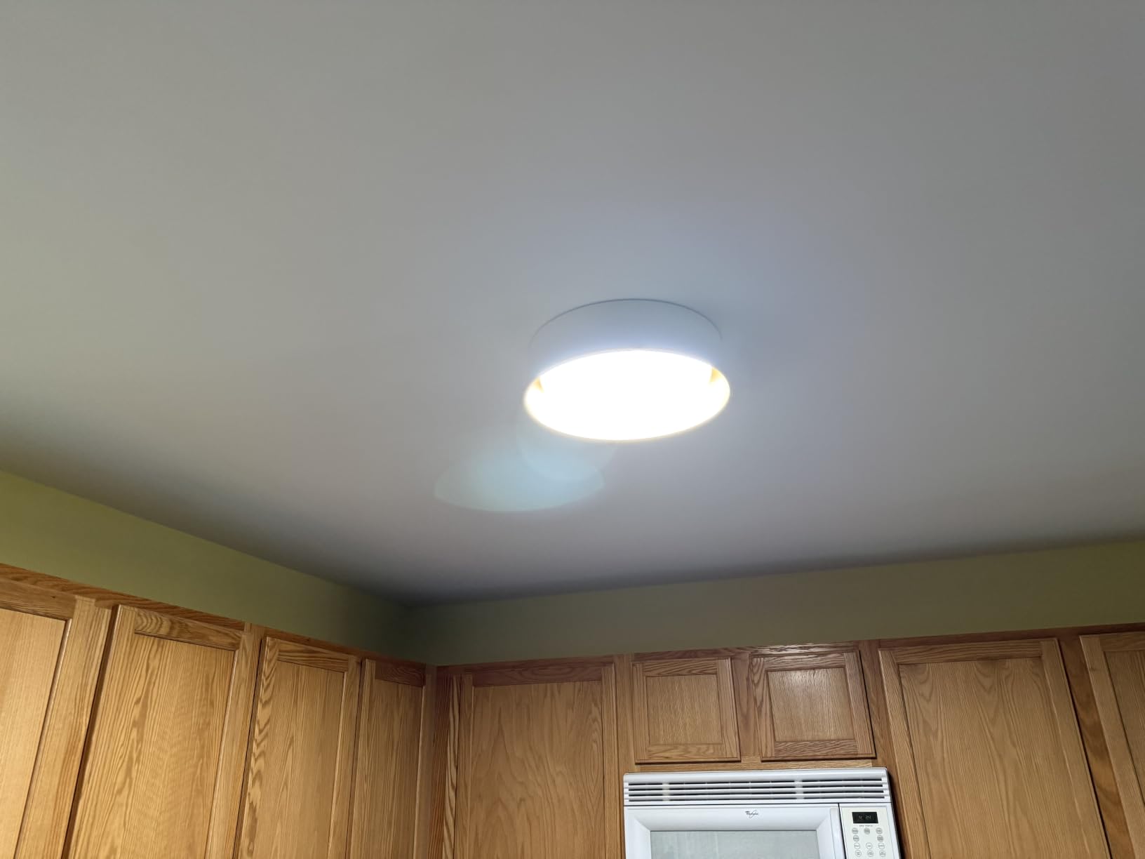 BrightHome Flush Mount LED Ceiling Light, 13in 2400LM 25W, 3 Color (3000K, 4000K, 5000K) Dimmable Black Gold Modern Lamp for Bedroom, Bathroom, Hallway, Kitchen customer photo 2