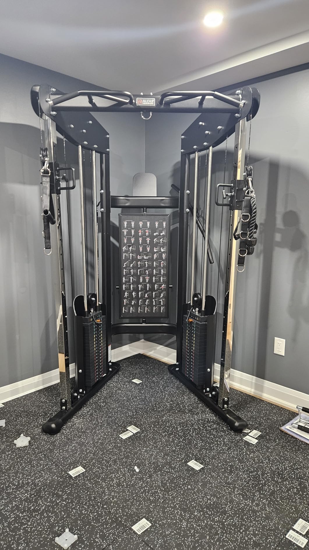 Altas Strength 3073 Functional Trainer Home Gym with Dual 220 lb Stacks | 2:1 pulley system, commercial-grade steel, 90%+ exercise coverage, compact footprint, and smooth cable training customer photo 1