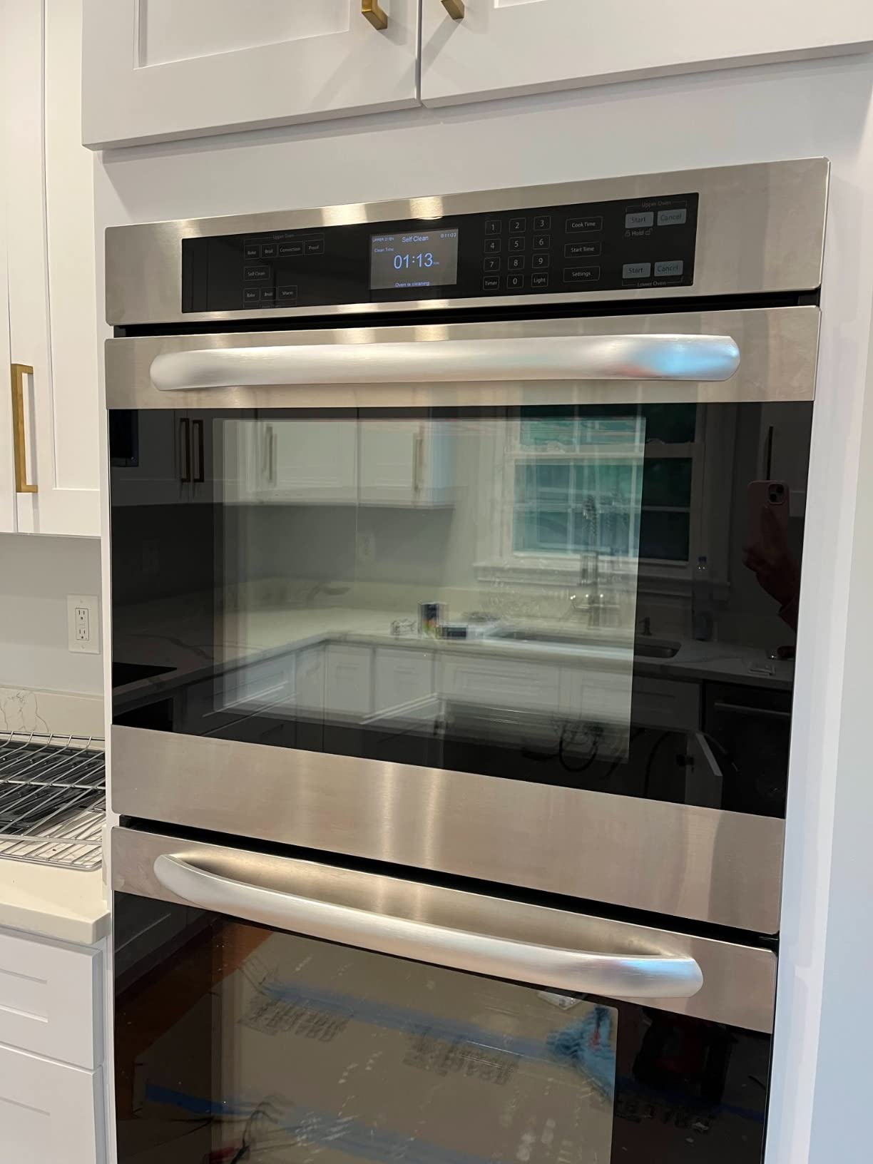 KoolMore 30-Inch Electric Double Wall Oven with Quiet, Rapid Convection Cooking, 7 Cook and Baking Modes, Dual Large Capacity Ovens, Stainless-Steel Unit, Self-Cleaning (KM-WO30D-SS) customer photo 1