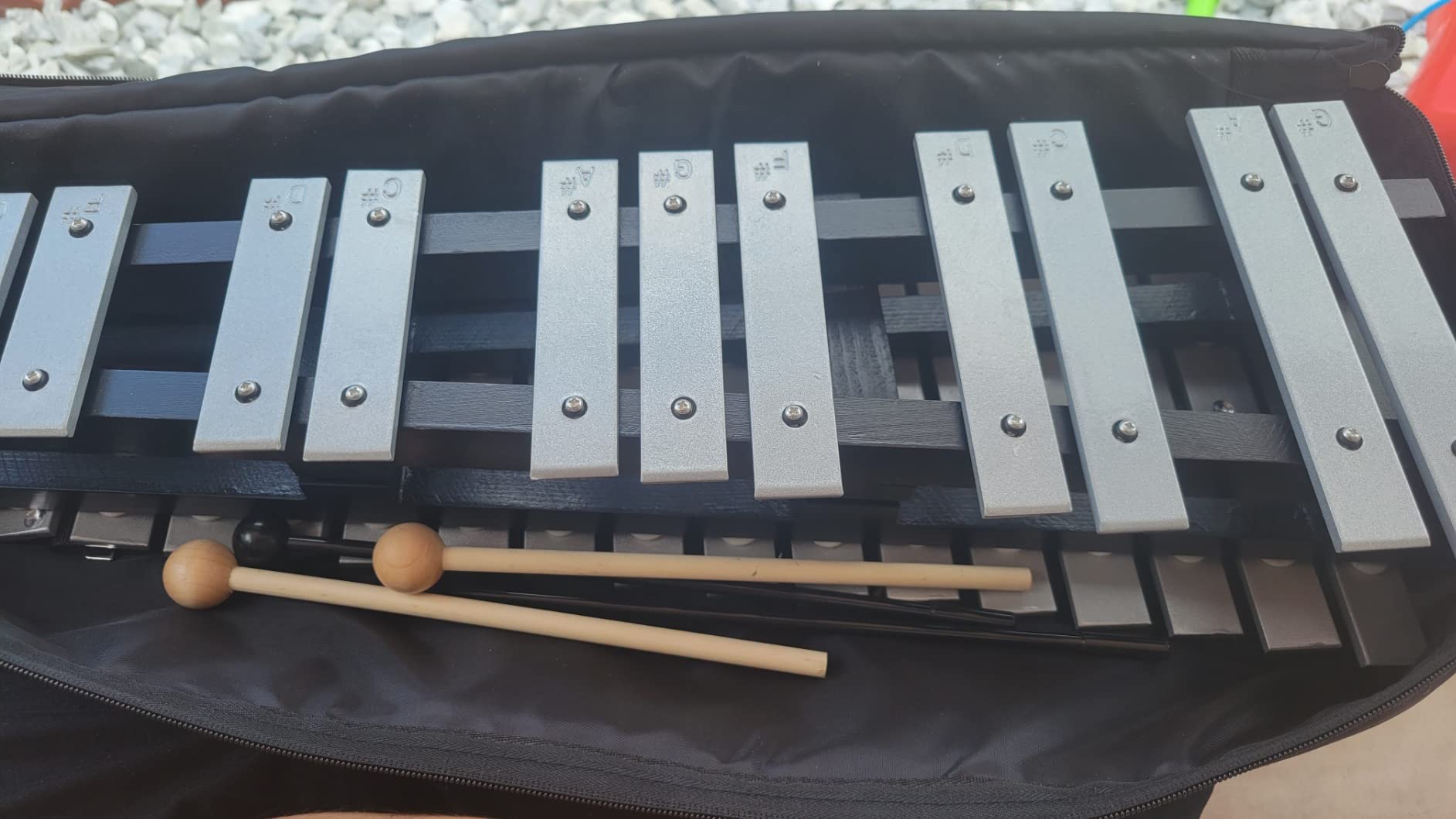 Heuyrao 30 Notes Foldable Glockenspiel Xylophone For Adult and Beginner | Wooden Percussion Instrument Kit, Includes 4 Mallets, Carrying Bag, Ideal for Outdoor Performance & Music Content Creation customer photo 2
