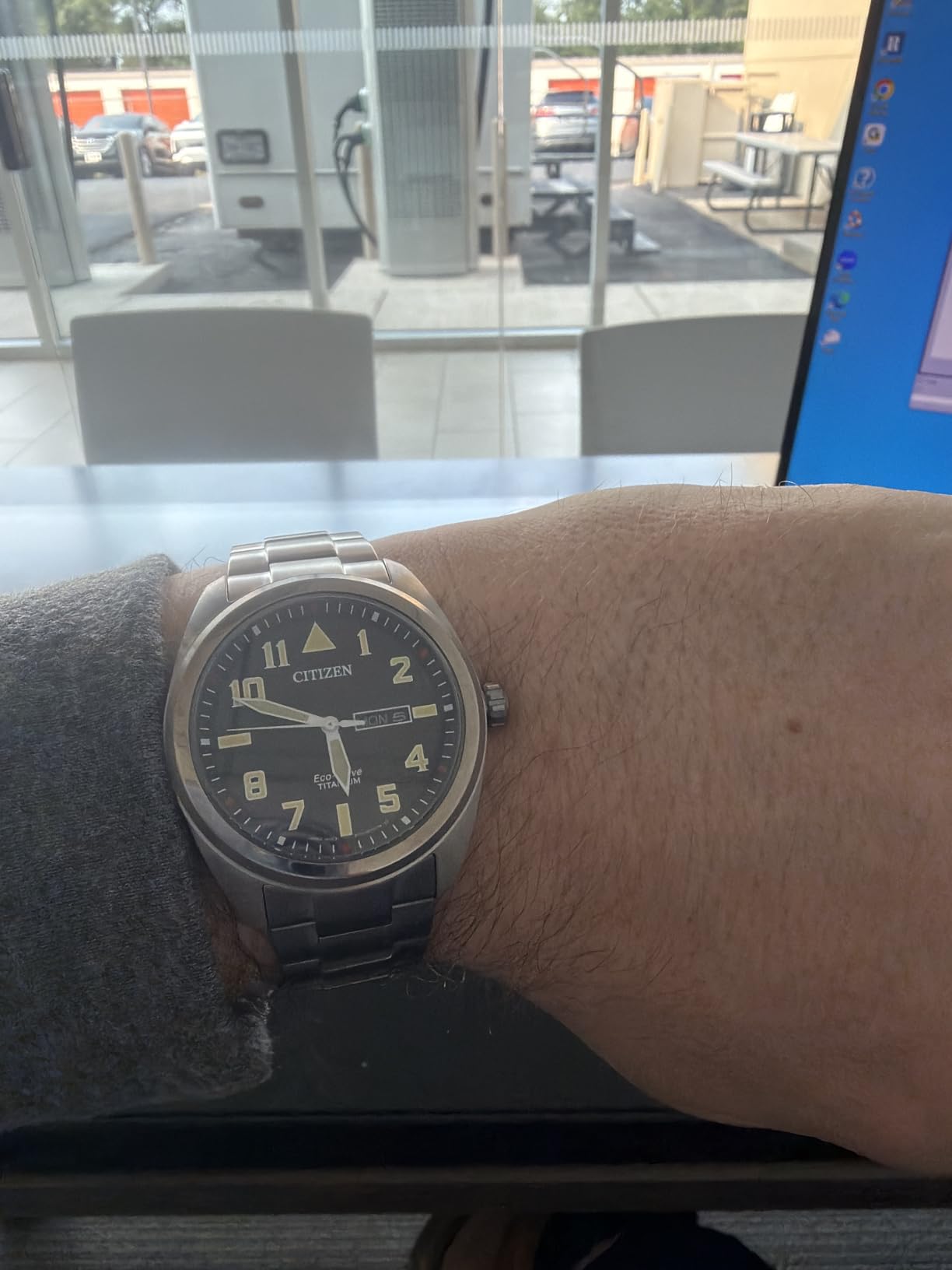 Citizen Men's Eco-Drive Weekender Garrison Field Watch in Super Titanium customer photo 1