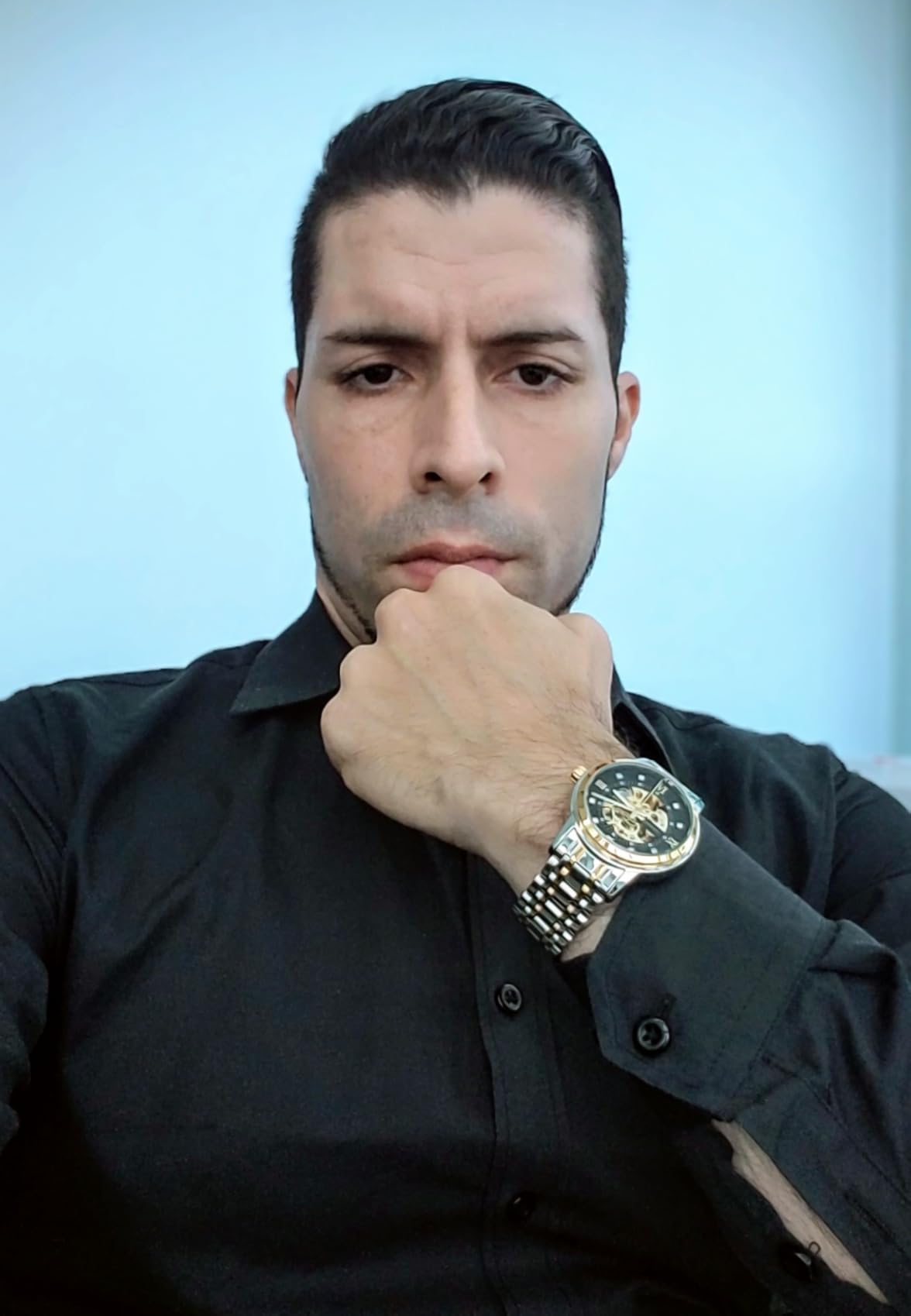 OLEVS Automatic Mens Watch, Self Winding, Stainless Steel, Watch for Men | 50M Waterproof, Skeleton Mechanical, Luxury Dress, Luminous, 41x13.5mm, No Battery, Automatic Movement customer photo 2