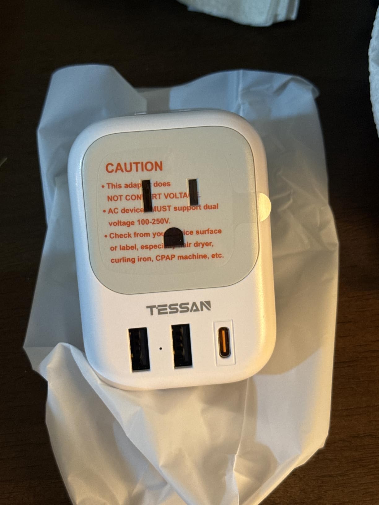 TESSAN 2 Pack European Travel Plug Adapter, Europe Power Converter 4 Outlets 3 USB(1 USB C PD 20W), Type C International Adaptor to Italy Spain France Portugal Iceland Germany, EU Travel Essentials customer photo 1