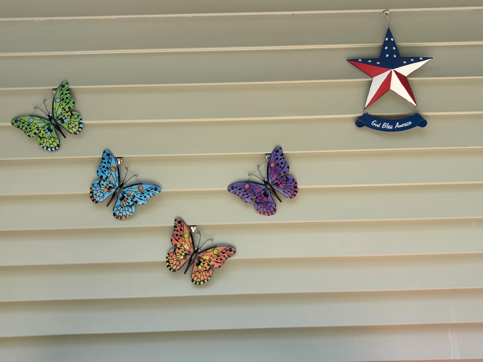 Metal Butterfly Wall Decor - 4 Pack customer photo 2