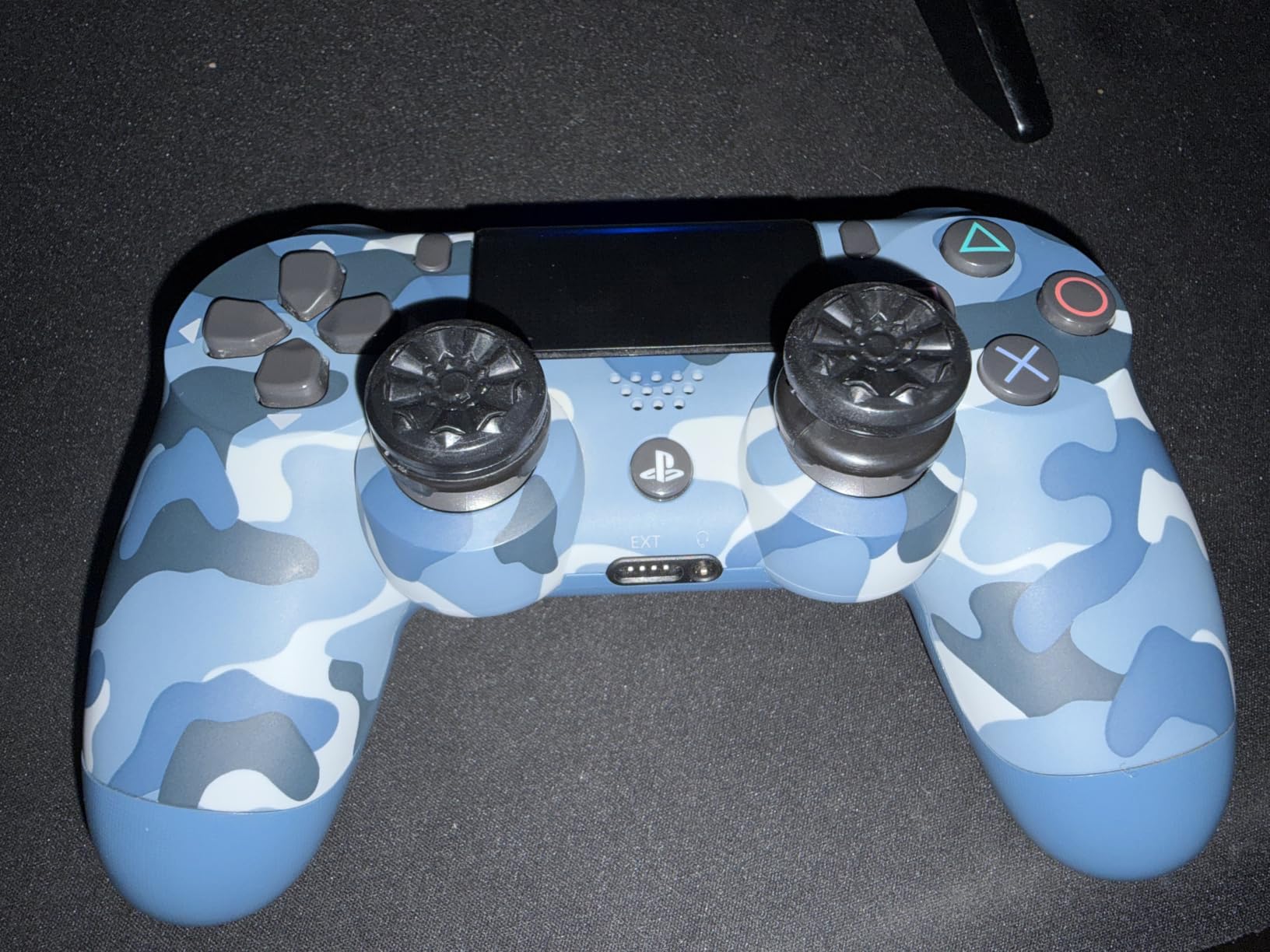 KontrolFreek FPS Freek Galaxy Black for PlayStation 4 (PS4) and PlayStation 5 (PS5) | Performance Thumbsticks | 1 High-Rise, 1 Mid-Rise | Black (Limited Edition) customer photo 1