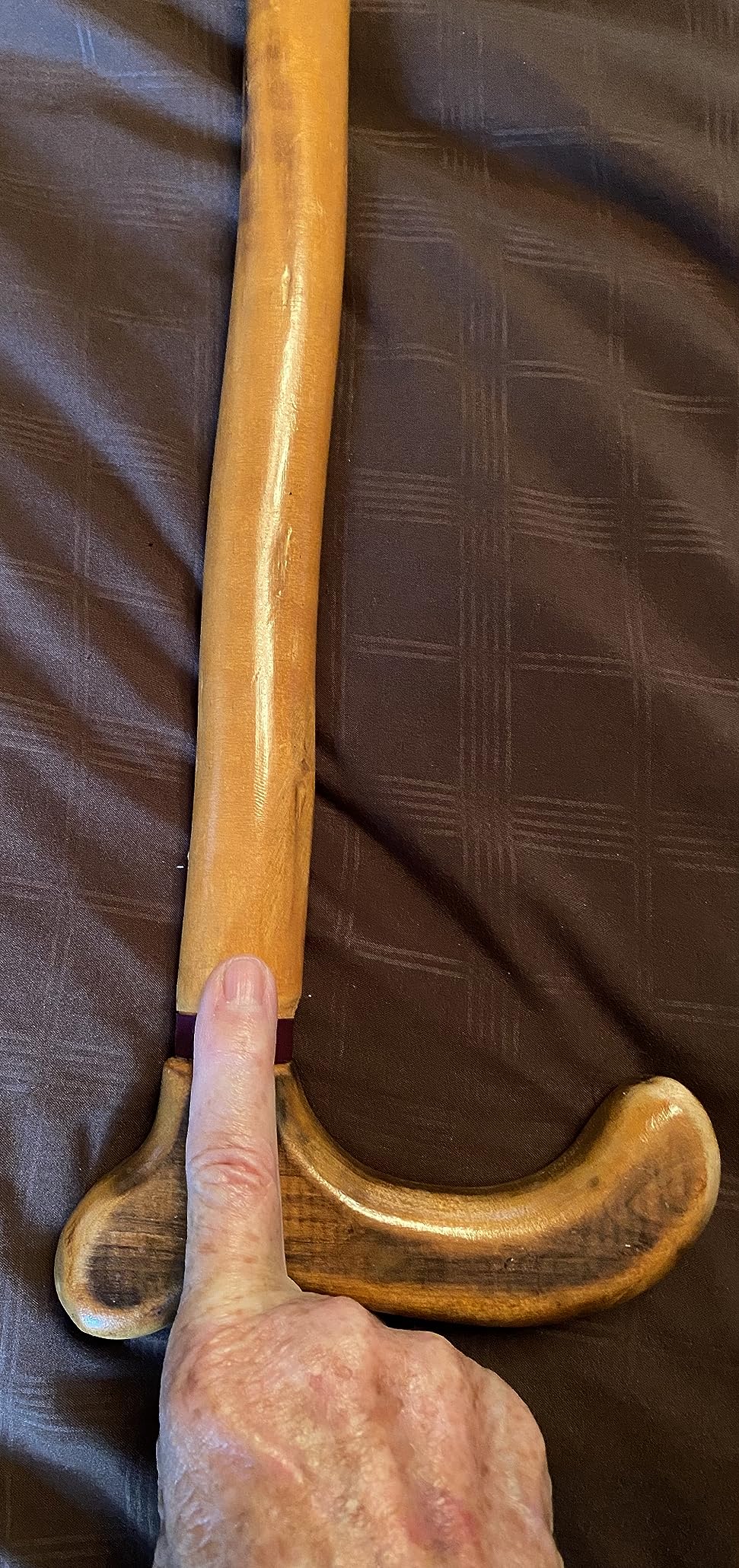 Vive Wooden Walking Stick Cane - for Men, Women, & Seniors - 36 Inch Single Point Rubber Tip with Willow Handle - Ergonomic Grip for Balance & Stability - Lightweight Elderly Assistance Product customer photo 2