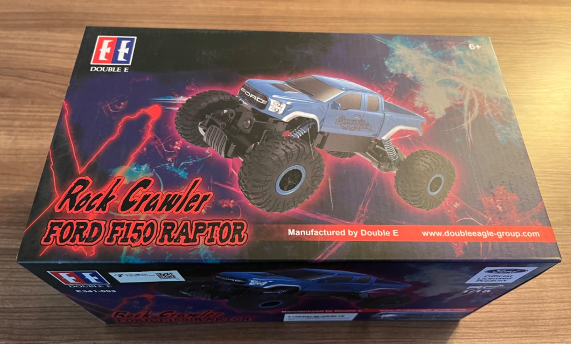 DOUBLE E Ford Raptor F150 RC Car 4WD Monster Trucks for Boys,11 Inches Off Road Crawler Vehicle RC Truck Toy Gift for Boys Girls 6 7 8-12 Years-Blue customer photo 2