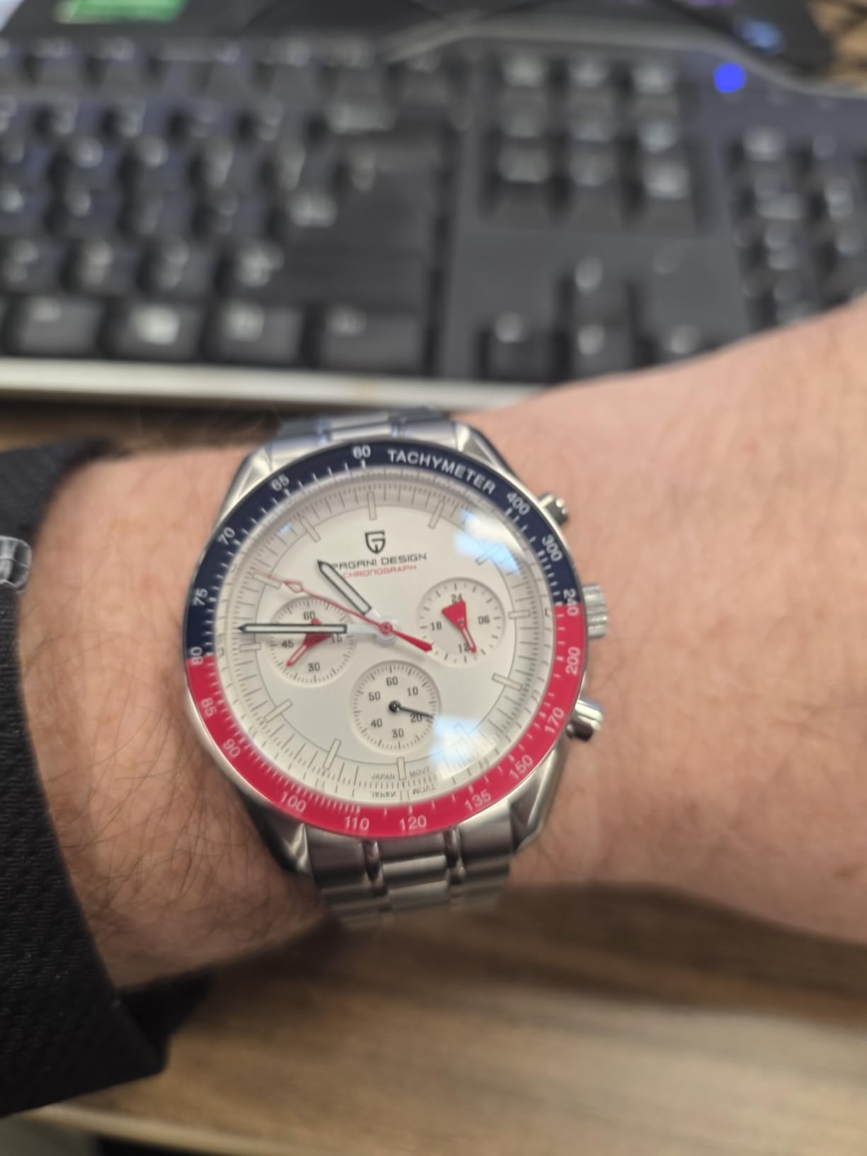 Pagani Design 1701 V6 Men's Chronograph, 40mm Sapphire VK63 customer photo 2