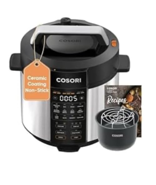 Cosori Pressure Cooker 6QT, Stainless Steel, 9-in-1 Multi Cooker, 12 Safety Features, Ceramic Coating Inner Pot, Rice, Slow Cook, Sous Vide, Saute, 1100W customer photo 2