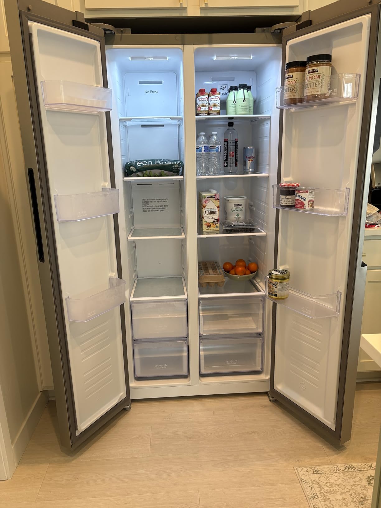 HBF1558 15.6 cu ft Counter Depth Full Size Refrigerator, Side Doors, Stainless customer photo 1